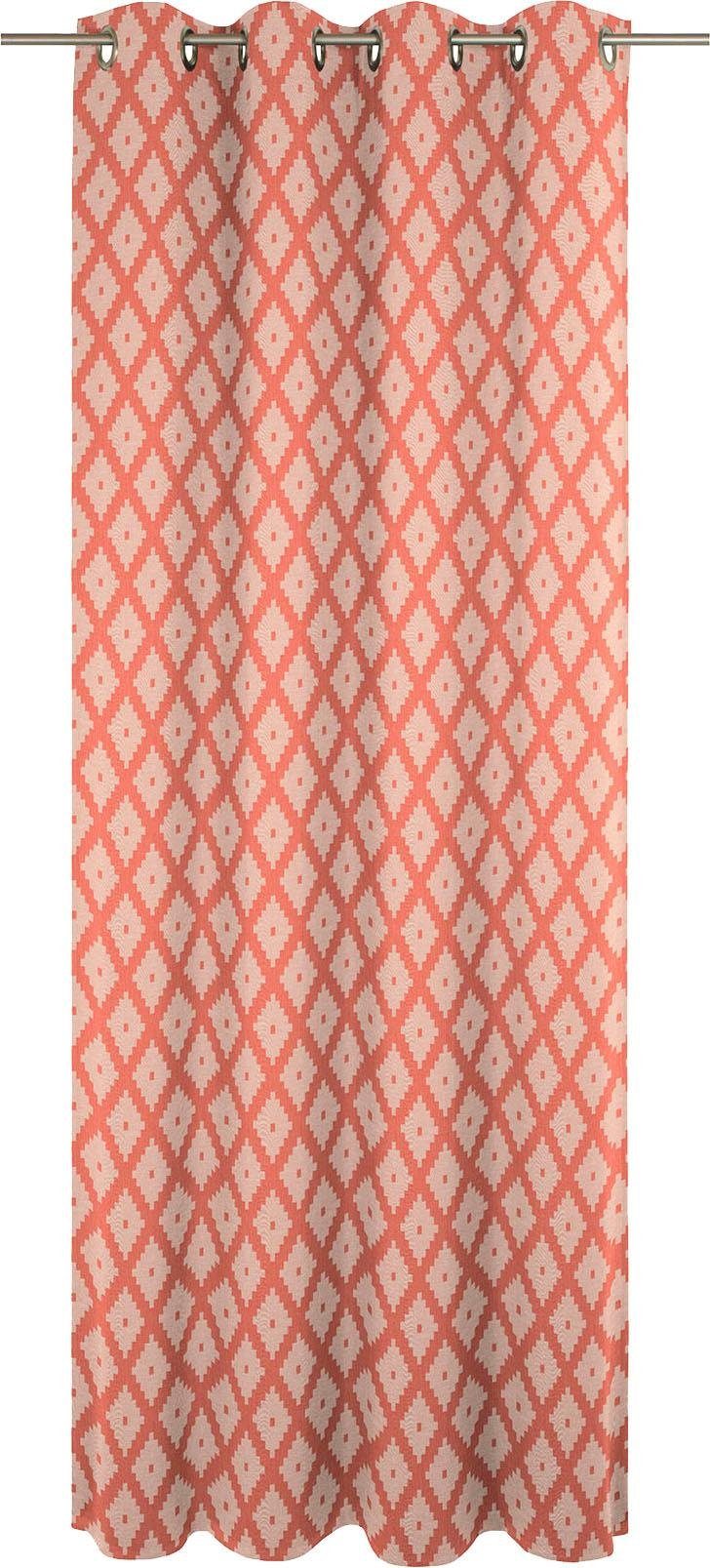 Vorhang Maroccan Shiraz Light, Adam, Ösen (1 St), blickdicht, Jacquard orange