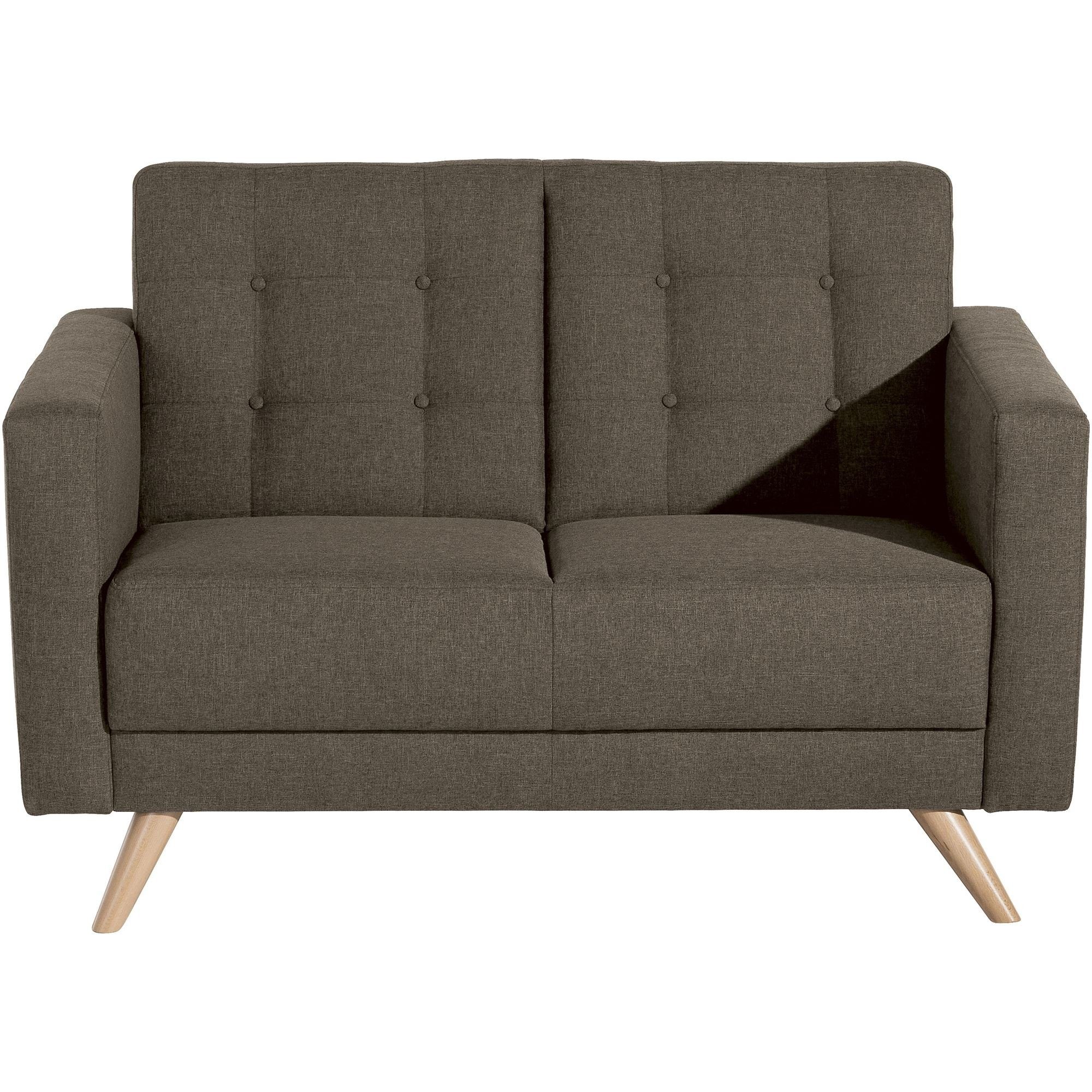Sofa Teile, hochwertig 2-Sitzer 1 Sofa Flachgewebe Kostenlosem natur, Sparpreis Buche 58 verarbeitet,bequemer Bezug Sitz Versand aufm Karisa Kessel inkl.