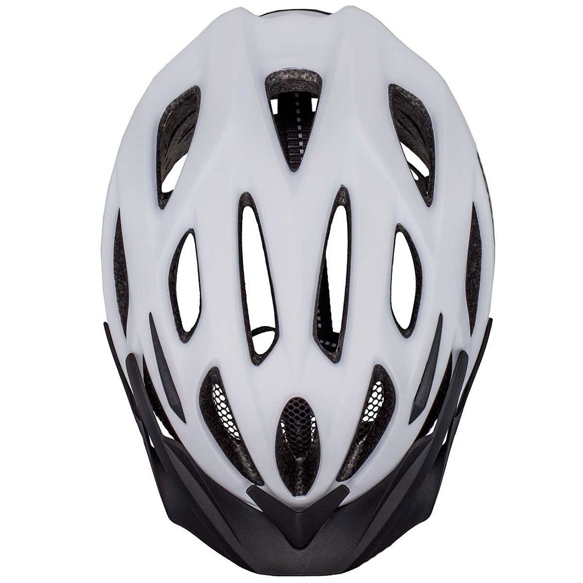 Airtracks Fahrradhelm Fahrradhelm Savage S/M (53-58cm), L/XL (58-63cm) (KJ-201 für Herren und Damen - EPS Körper), + IN MOULD / Neon Weiß Schwarz Matt