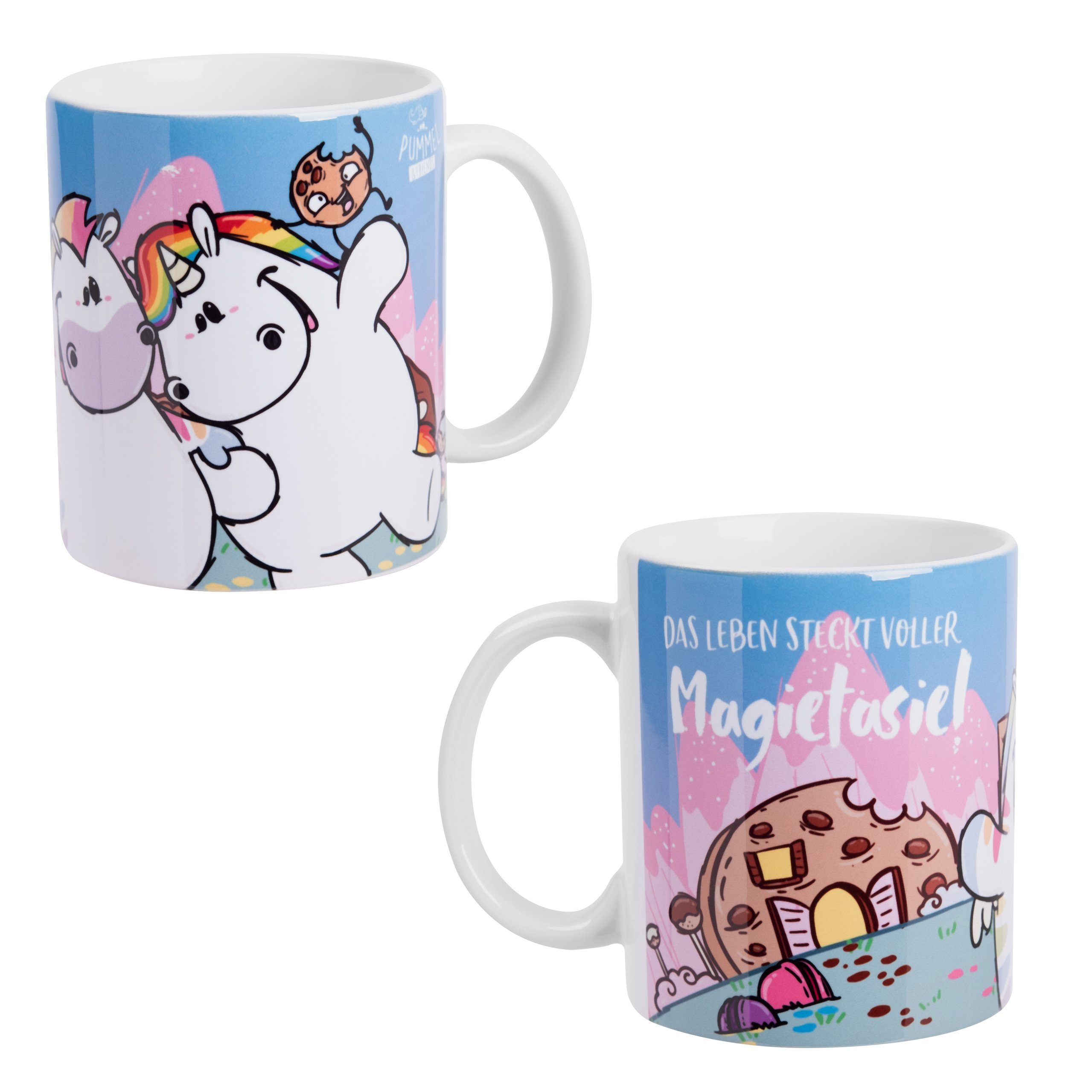 United Labels® Tasse Pummel & Friends Tasse - Das Leben steckt voller Magietasie! 320 ml, Keramik