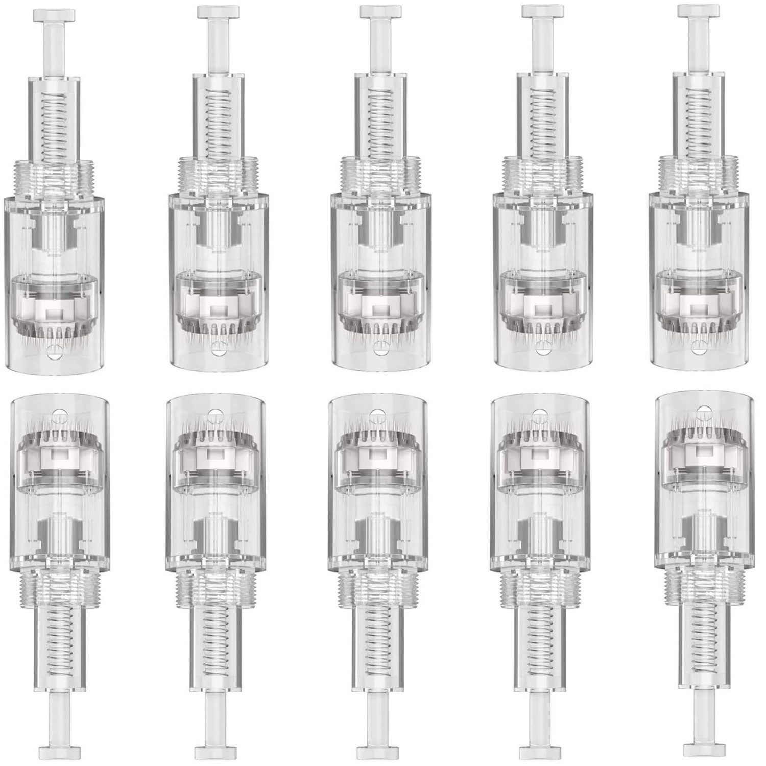 P-Beauty Cosmetic Accessories Dermaroller Dermapen Microneedling Nadeln für Dermapen mit Gewinde Verschluss, Microneedling Nadeln, Gewinde Nadeln, Dermapen