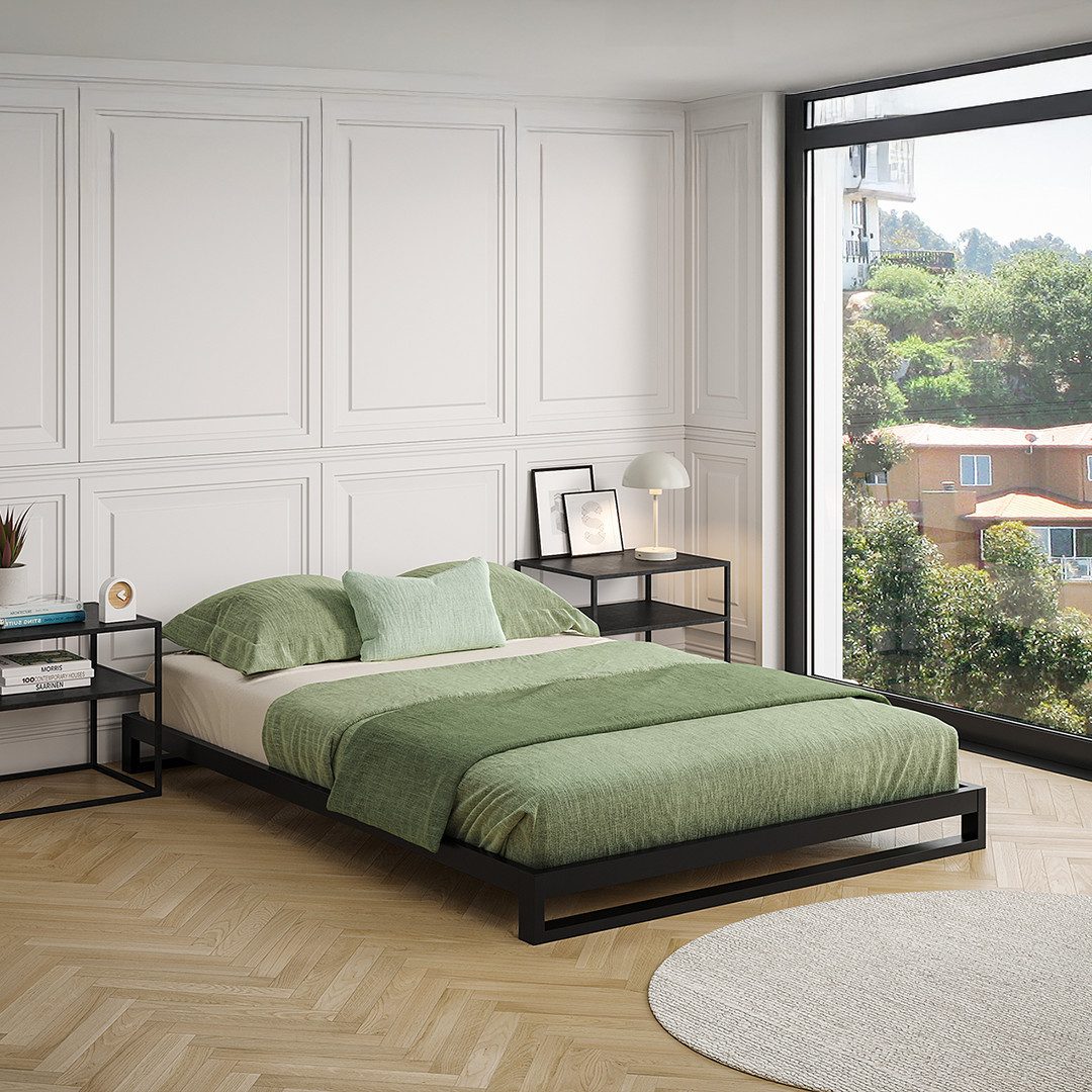 skølm Bettgestell Vidar inkl. Lattenrost, Metallbett 140x200, auch verfügba günstig online kaufen