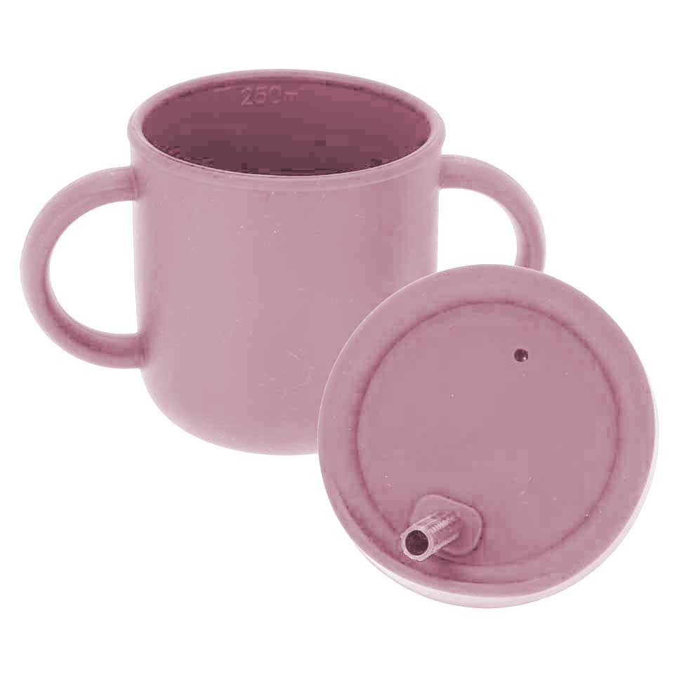 Excellent Houseware Becher Trinkbecher mit Griffen, Ø 12 x 10,5 cm, Silikon