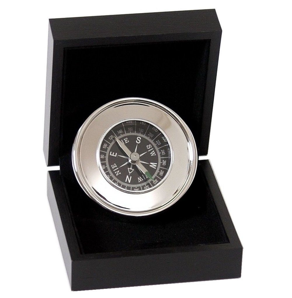 Fischer 1600B-47 Maritimes Barometer – Mit Sichtwerk, Verchromtem Messinggehäuse, Made In Germany