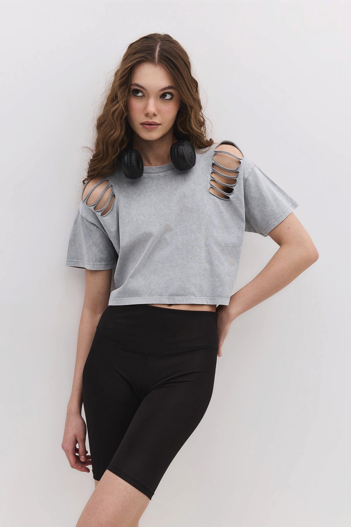 No Matter What T-Shirt Kurzärmeliges Crop-T-Shirt
