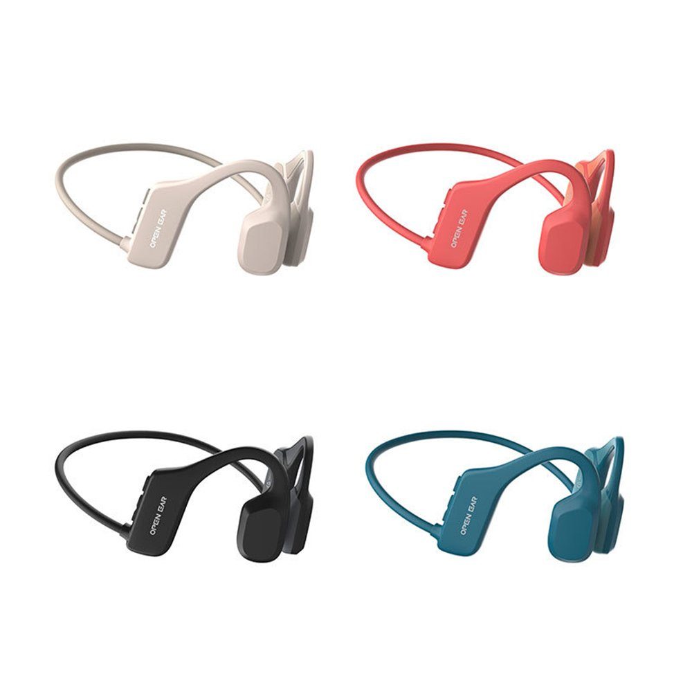 blau Kopfhörer GelldG Kopfhörer, Knochenschall Schwimmen Bluetooth Kopfhörer, Bluetooth-Kopfhörer