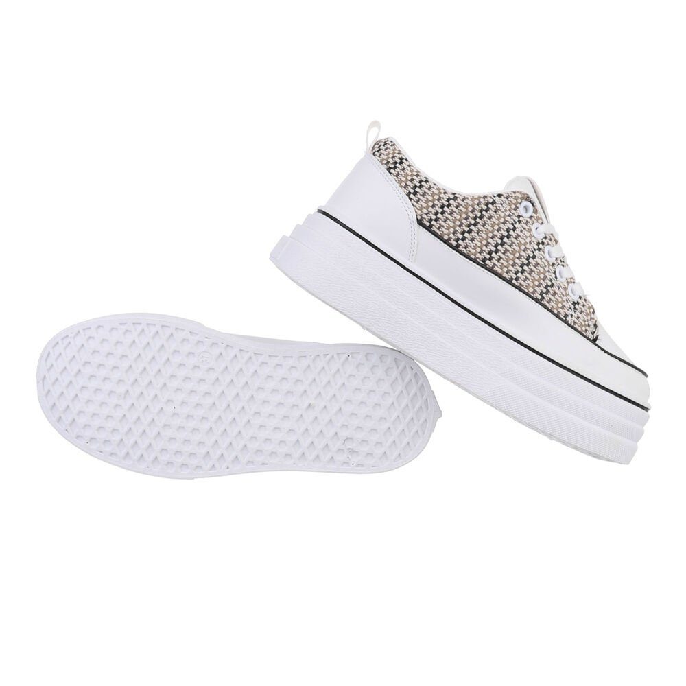 Ital-Design Damen Low-Top Freizeit Sneaker Flach Sneakers Low in Weiß günstig online kaufen