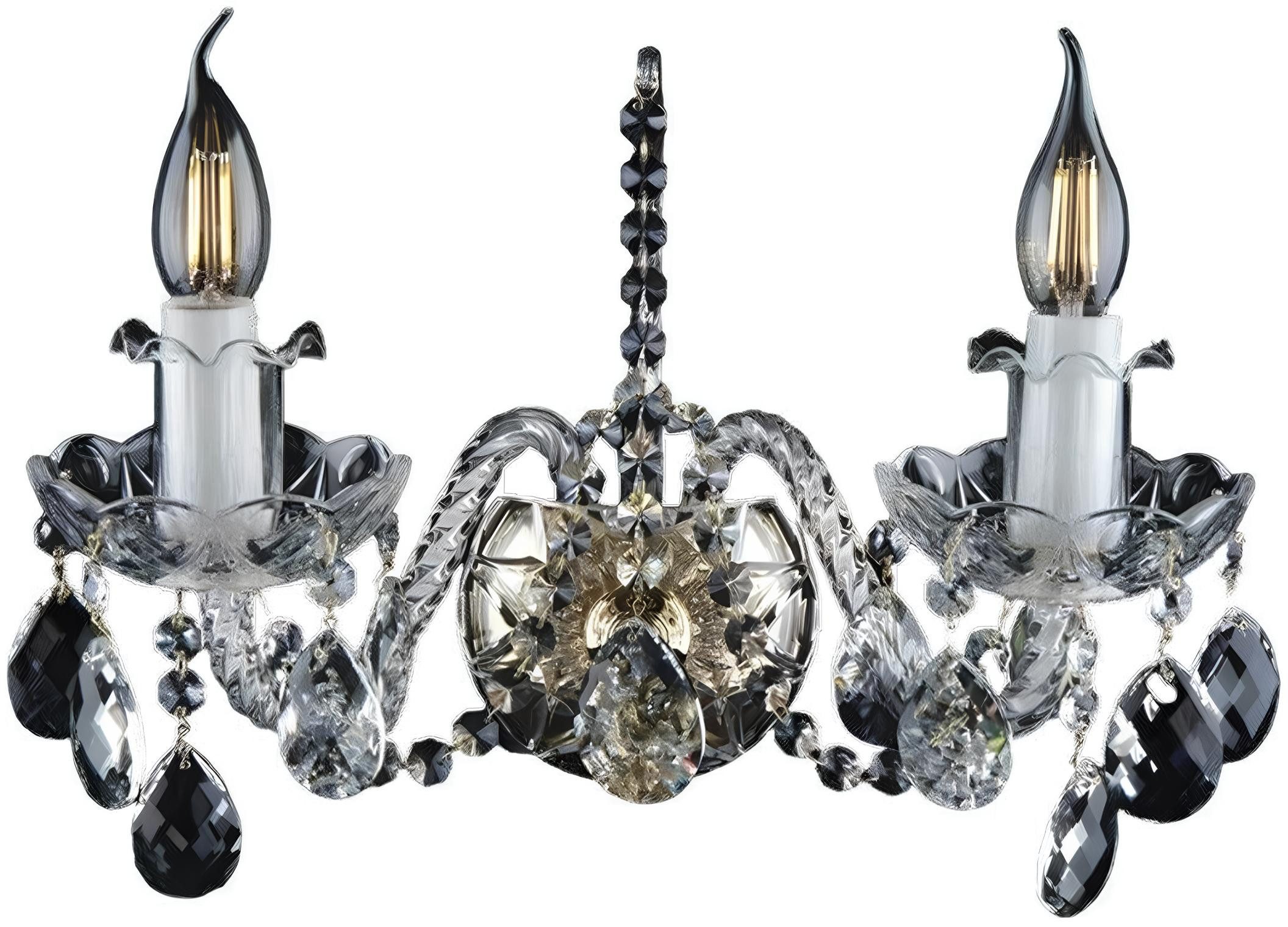 JVmoebel Wandleuchte Luster Bohemia Antik Stil Wandlampe Transparent-Amber Deko, Transparent-Amber, Made in Europa