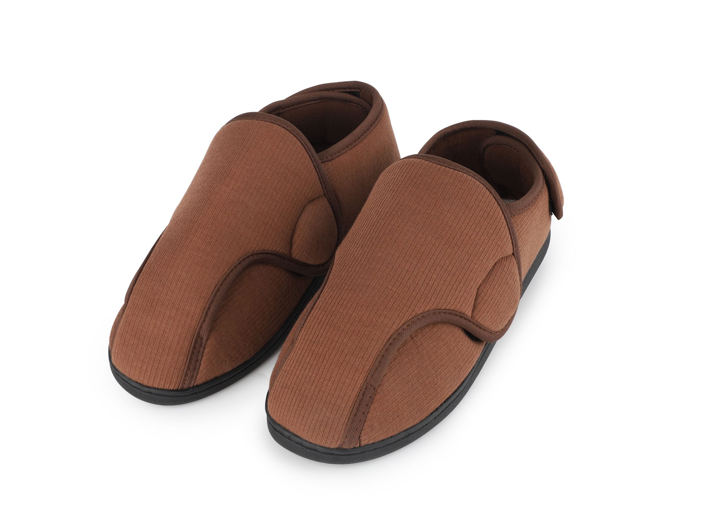 TIESTRA Damen Herren Schuhe Extra Weit mit Klettverschluss Breit, Hausschuhe Klettstiefel Senioren Schuhe, Memory Foam Sohle für Geschwollene Füße Gr.37-47