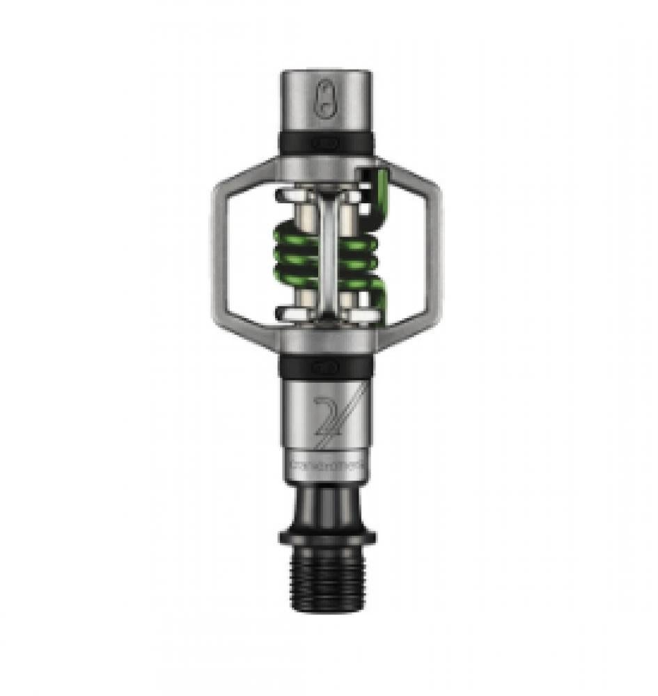 crankbrothers Klickpedale Crankbrothers Pedale Eggbeater 2 silber/grün
