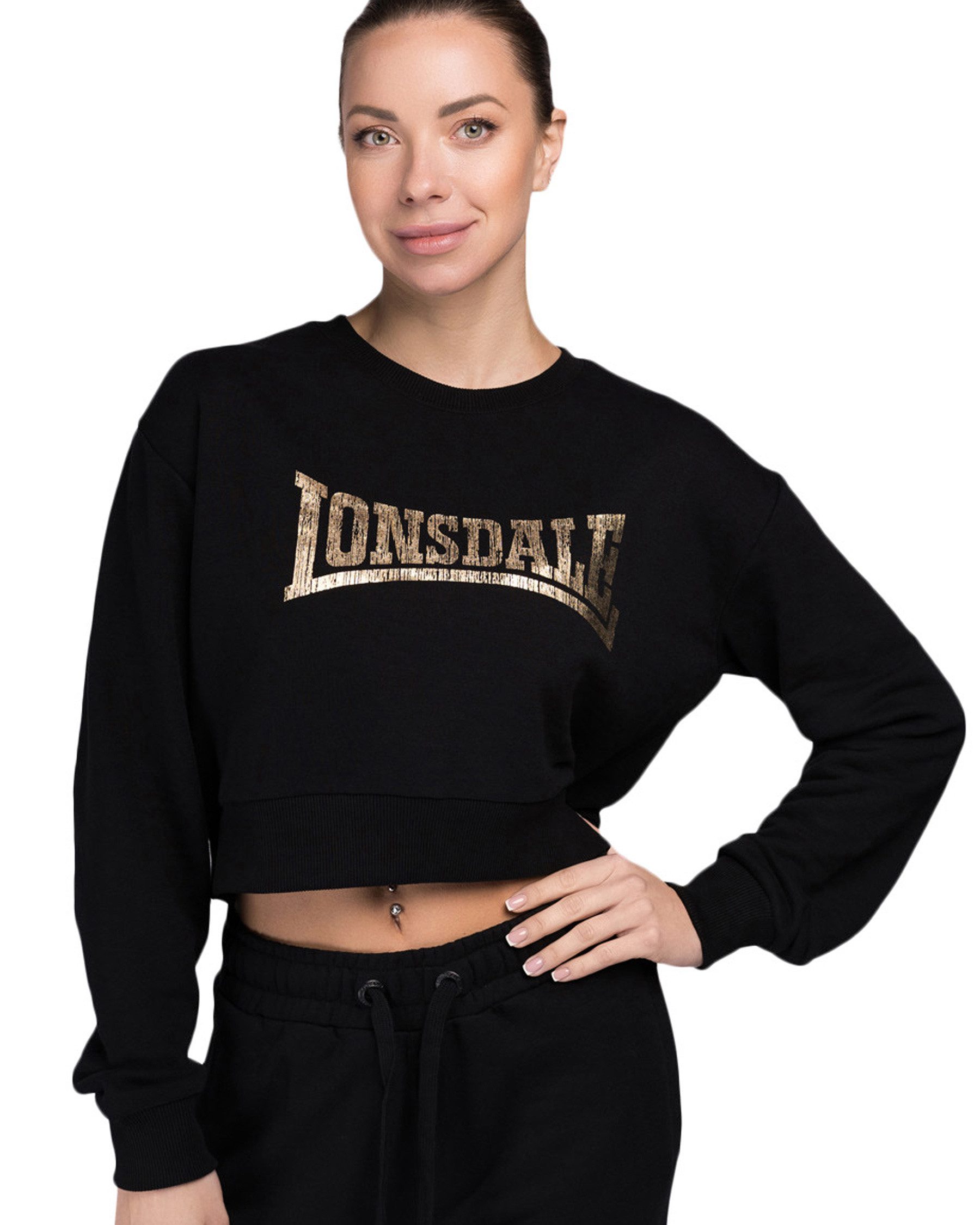 Lonsdale Sweatshirt Lonsdale Damen Cropped Sweatshirt Culbokie Cropped Sweatshirt