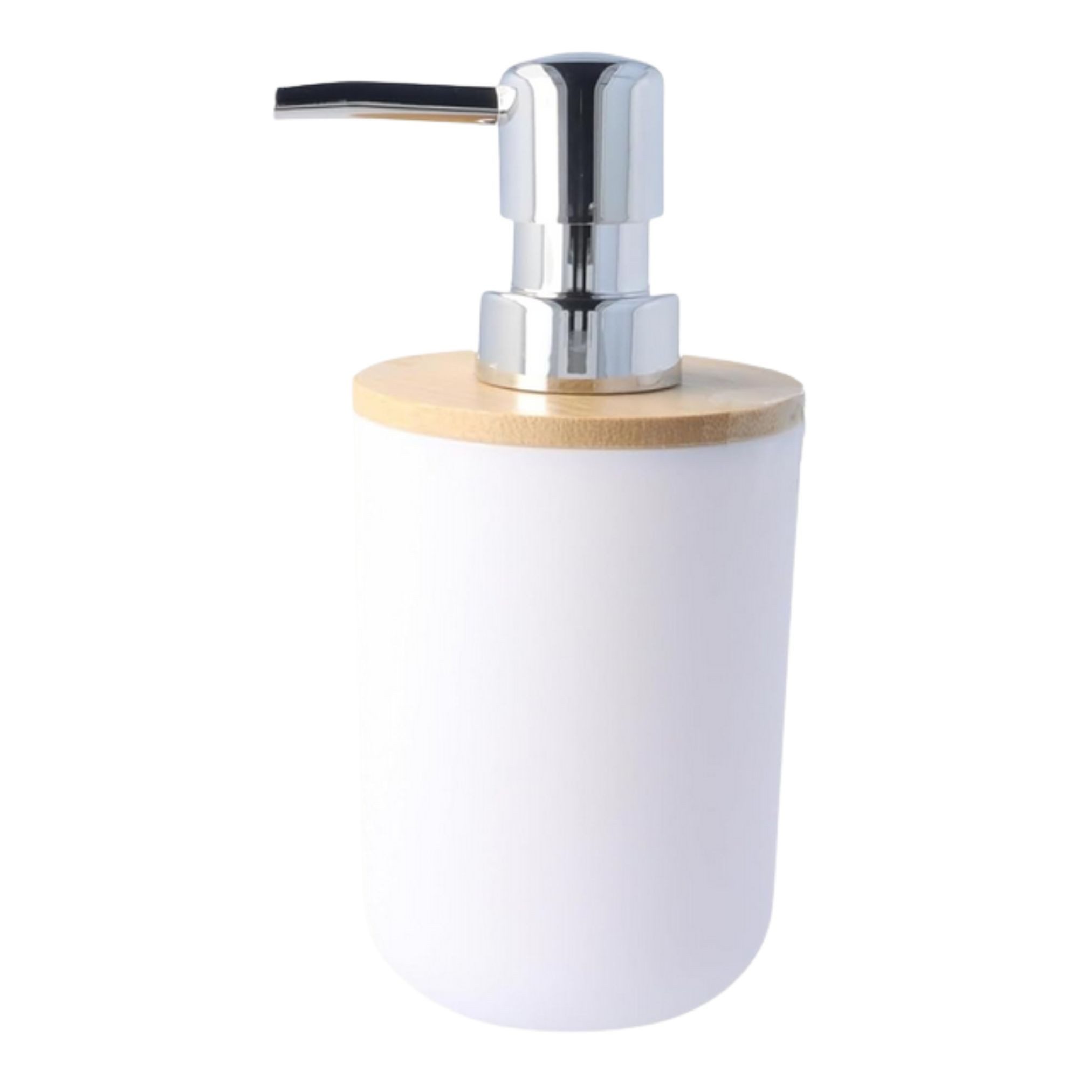 PARSA Beauty Seifenspender PARSA Beauty ESSENTIAL Bambus Seifenspender weiß rund Spender