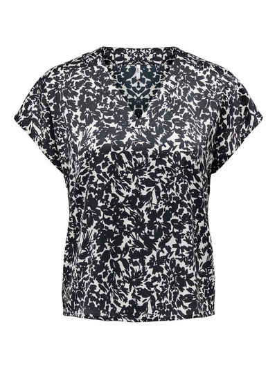JACQUELINE de YONG T-Shirt Kurzarm Bluse V-Ausschnitt Business T-Shirt JDYFIFI 5384 in Schwarz