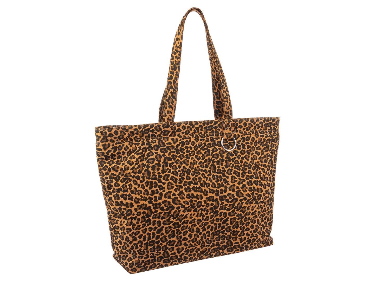 PAOLO BAGS Shopper Shopper L6309 Leo Tragetasche Damen Leo (Stück, 1-tlg., 1), Zusätzlicher Ring am Tragehenkel