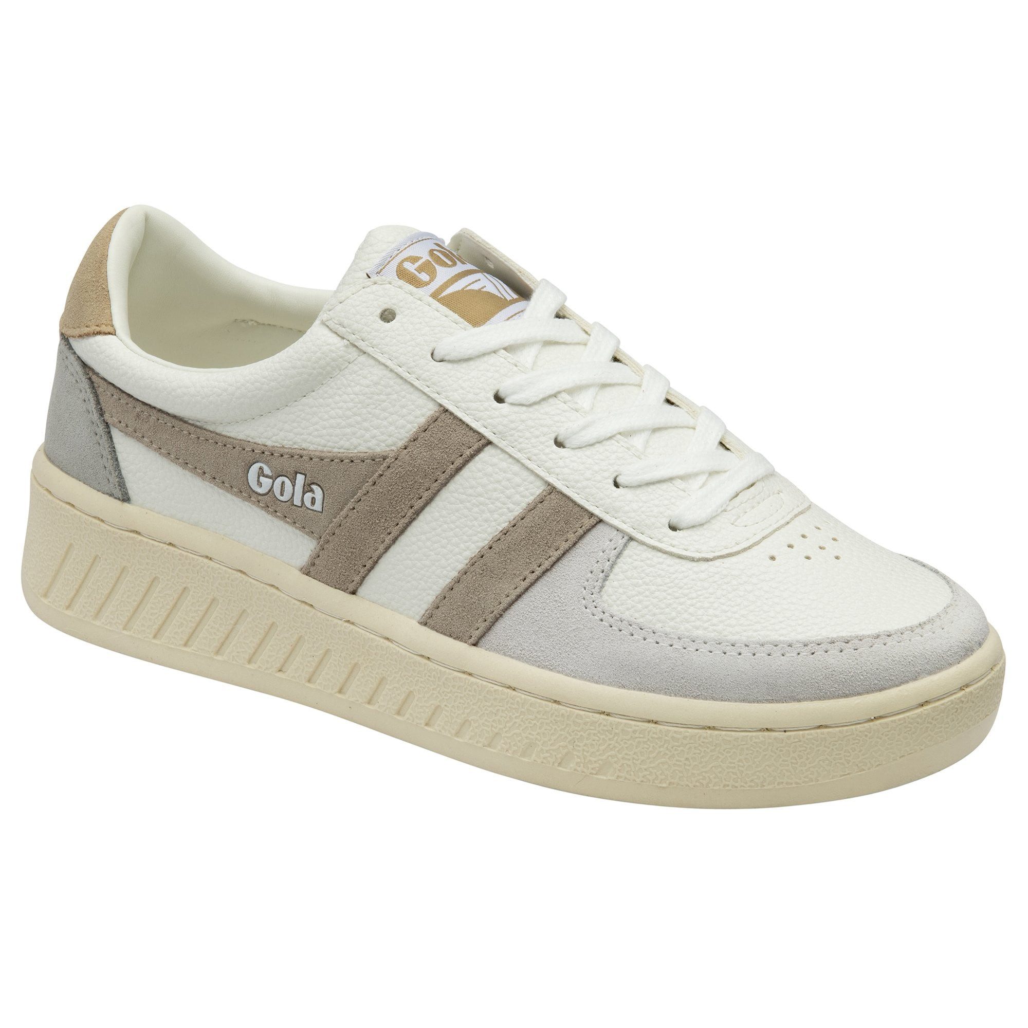 Gola Grandslam Trident weiss/hellgrau/beige Damen Sneaker