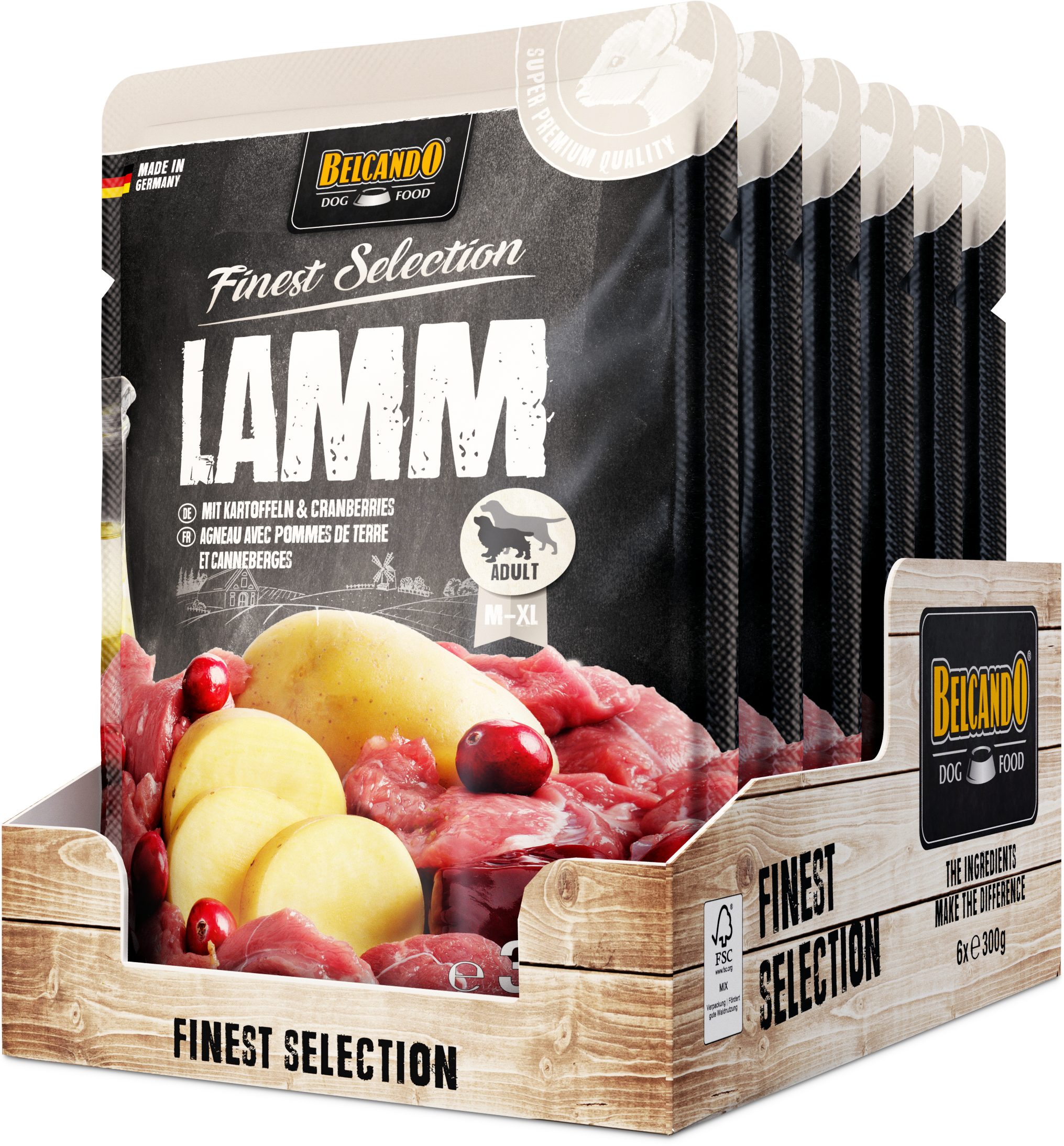 Belcando Lamm mit Kartoffel & Cranberries, 1800g, Made in Germany