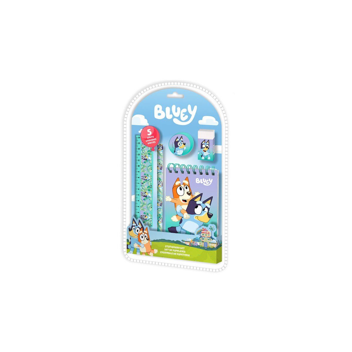 Bluey Kreativset Bluey Schreibwaren-Set 5-tlg