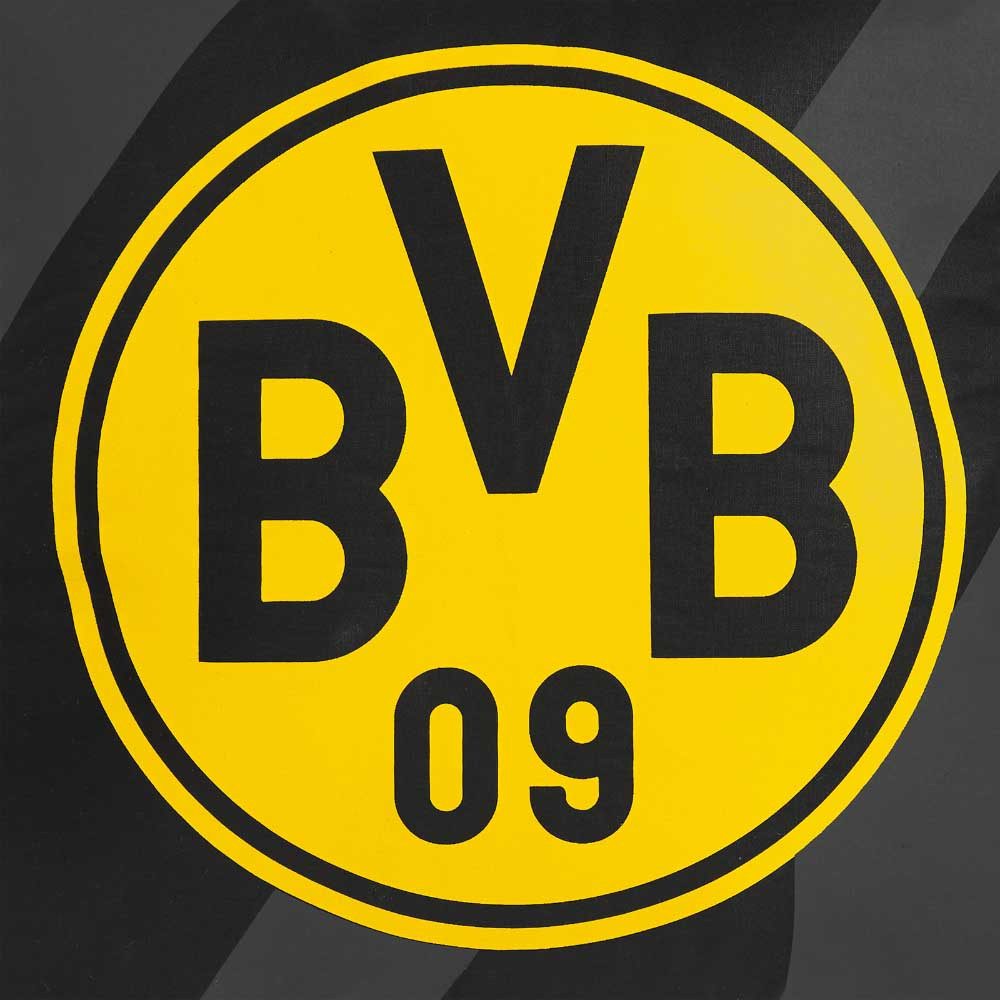 BVB MERCHANDISING Dekokissen BVB Kissen Logo grau / schwarz