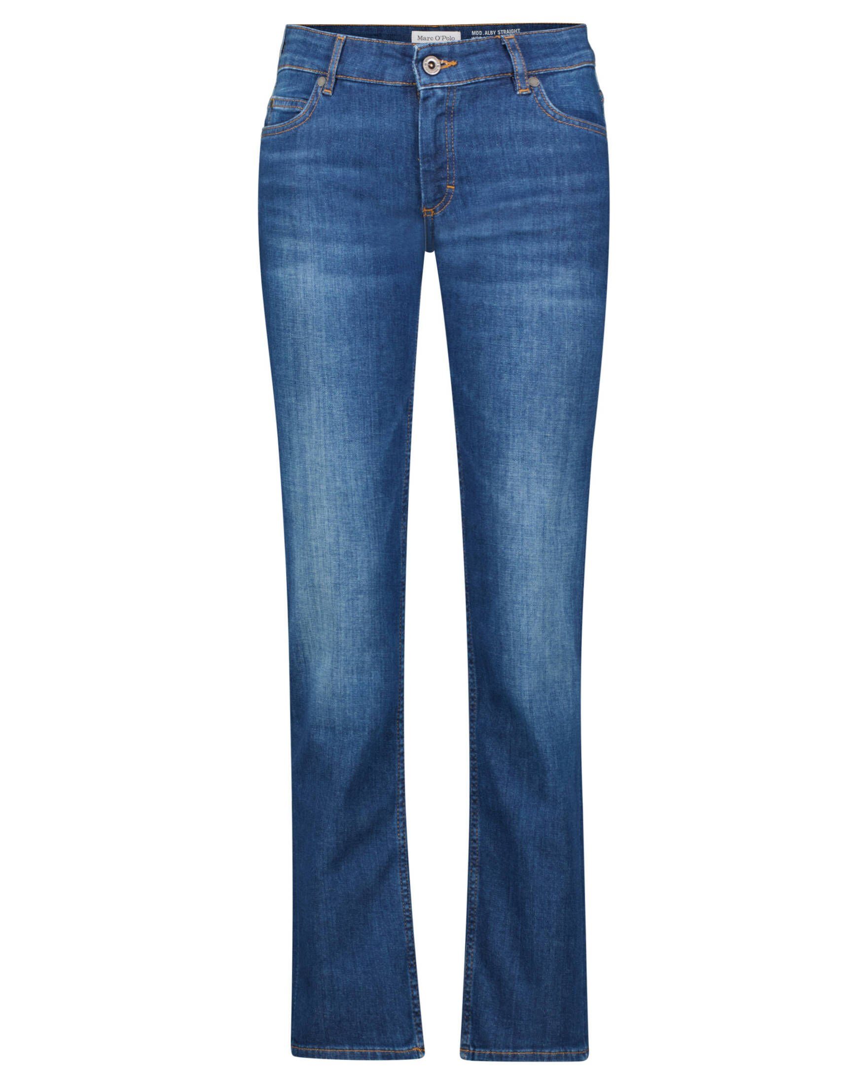 Marc O'Polo 5-Pocket-Jeans Damen Jeans ALBY Straight Fit (1-tlg), Fällt dem  Schnitt entsprechend normal aus
