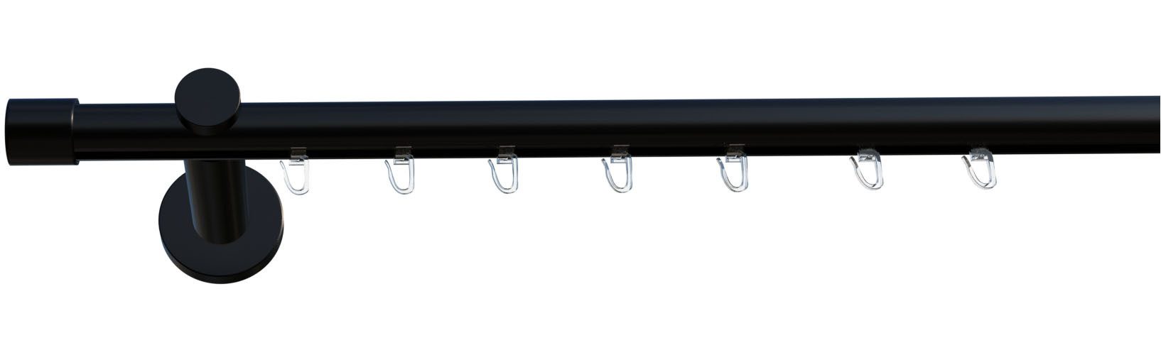 OTTO home Gardinenstange TANBUL, Ø 20 mm, 1-läufig, Fixmaß, verschraubt, Innenlauf Komplett-Set inkl. Gleitern und Montagematerial