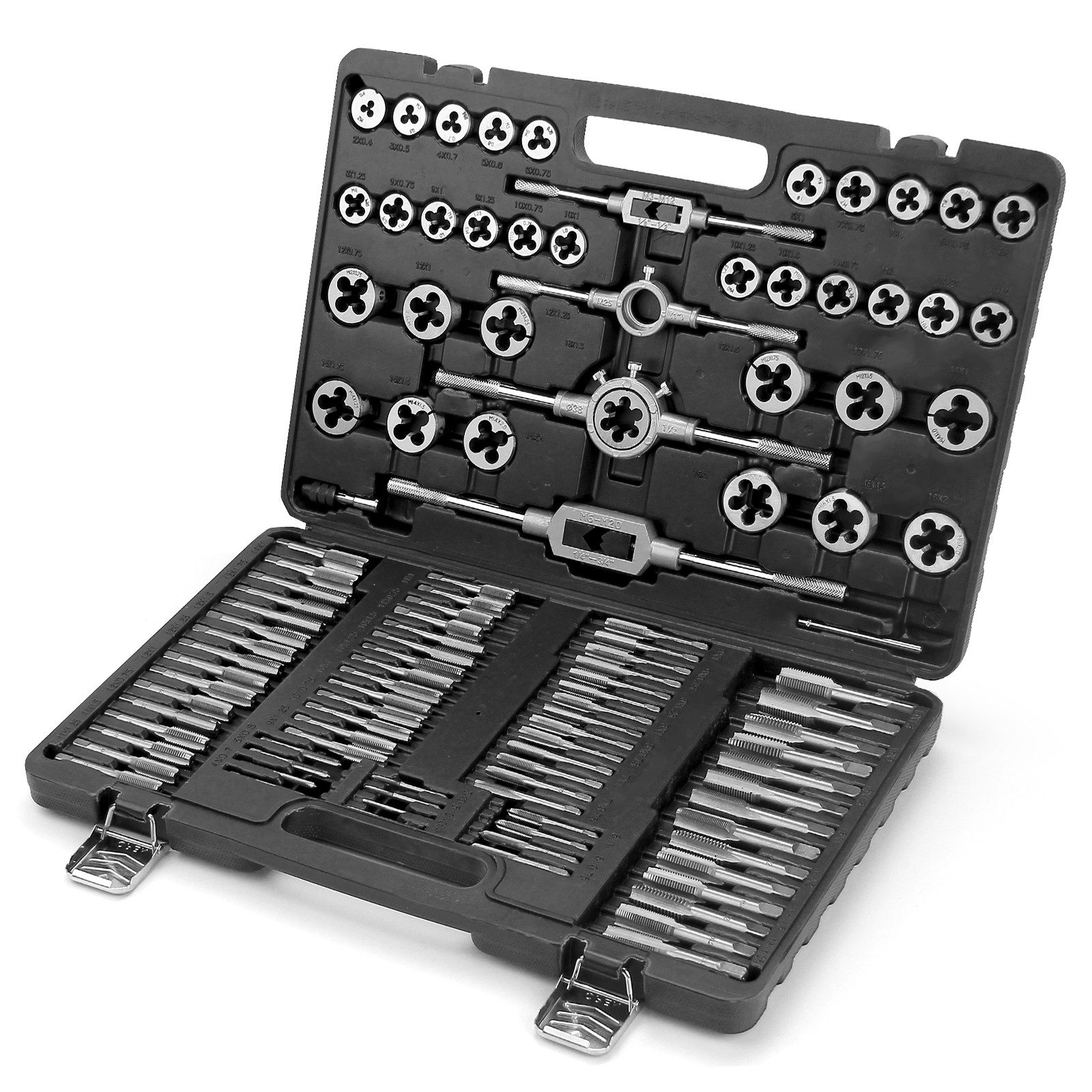 Walter Stahl Germany control Gewindeschneider 110-tlg Gewindeschneider Set mit Werkzeugkasten, Set, 110-tlg., Vielseitiges Werkzeugset, für DIY Reparaturen, Maschinenreparaturen und Teilebearbeitung