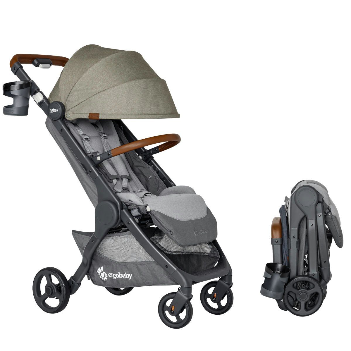 Ergobaby Sportbuggy Ergobaby Metro+ Deluxe Kinderwagen Buggy grün