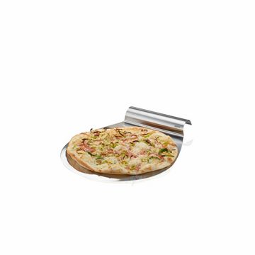 GEFU Pizzastein Pizza-Bundle 3-tlg., Edelstahl, PP, Keramik (Cordierit), (Set, 3-St), mit Pizzaschneider und Schieber