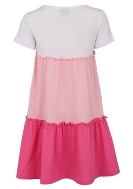 KIDSWORLD Volantkleid für kleine Mädchen mit Colorblock-Design