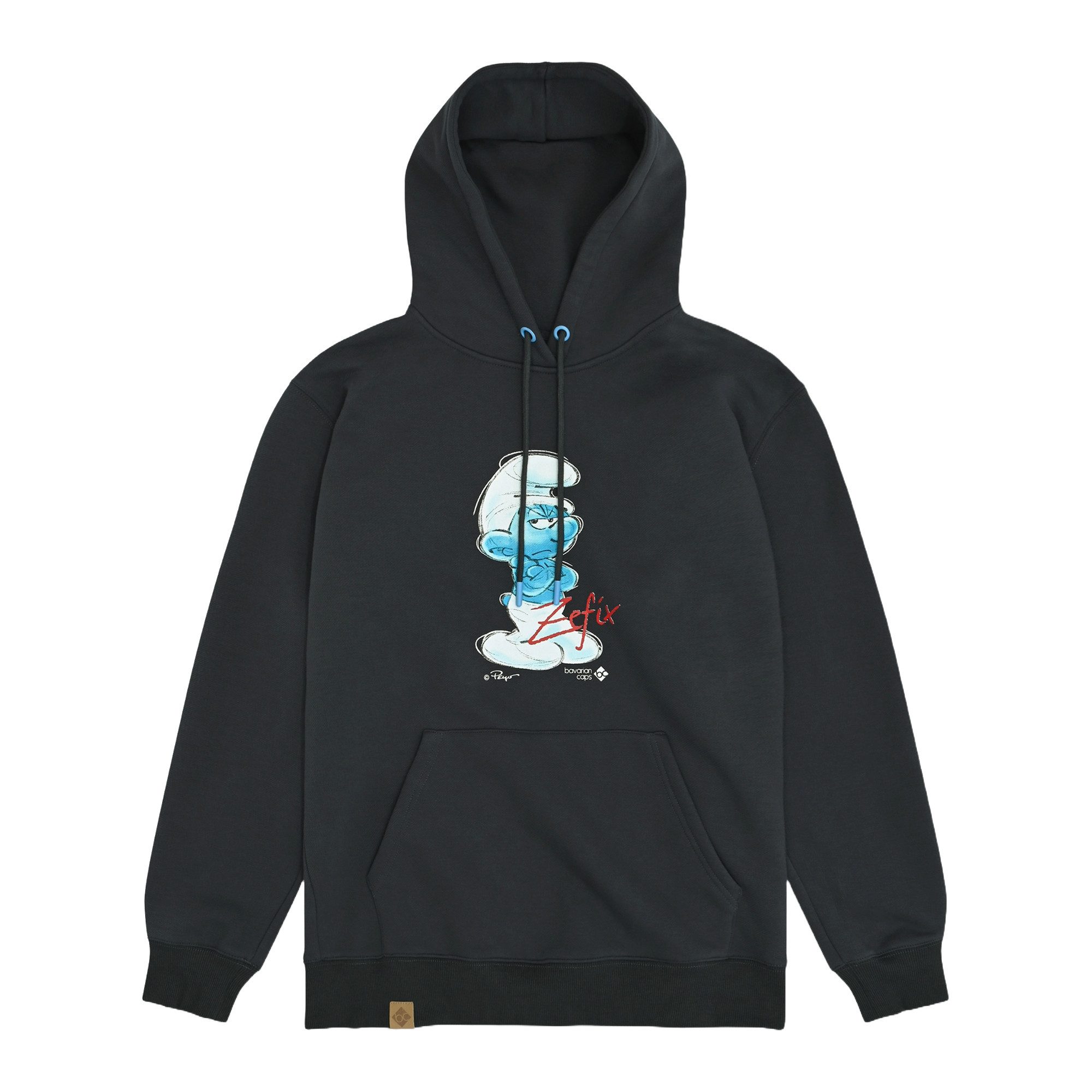 Bavarian Caps Kapuzenpullover Bavarian Caps Hoodie "Muffi, Zefix" - dunkelgrau (Kapuzenpullover, Hoodie, Hoody, Kapuzenpullover)