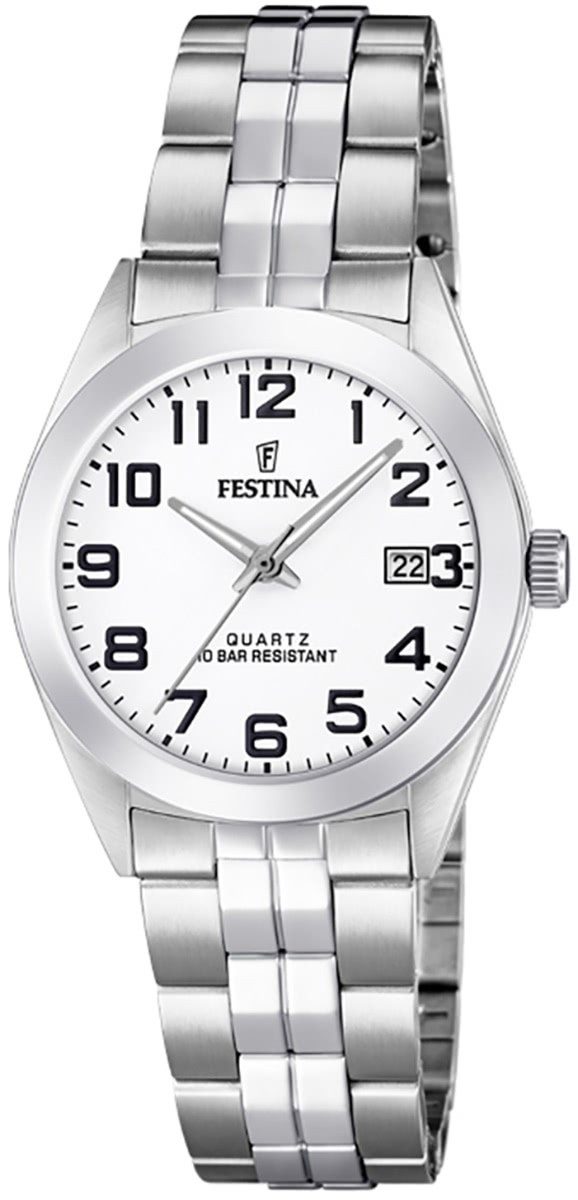 Quarzuhr Festina Damen Uhr F20438/1 Edelstahl