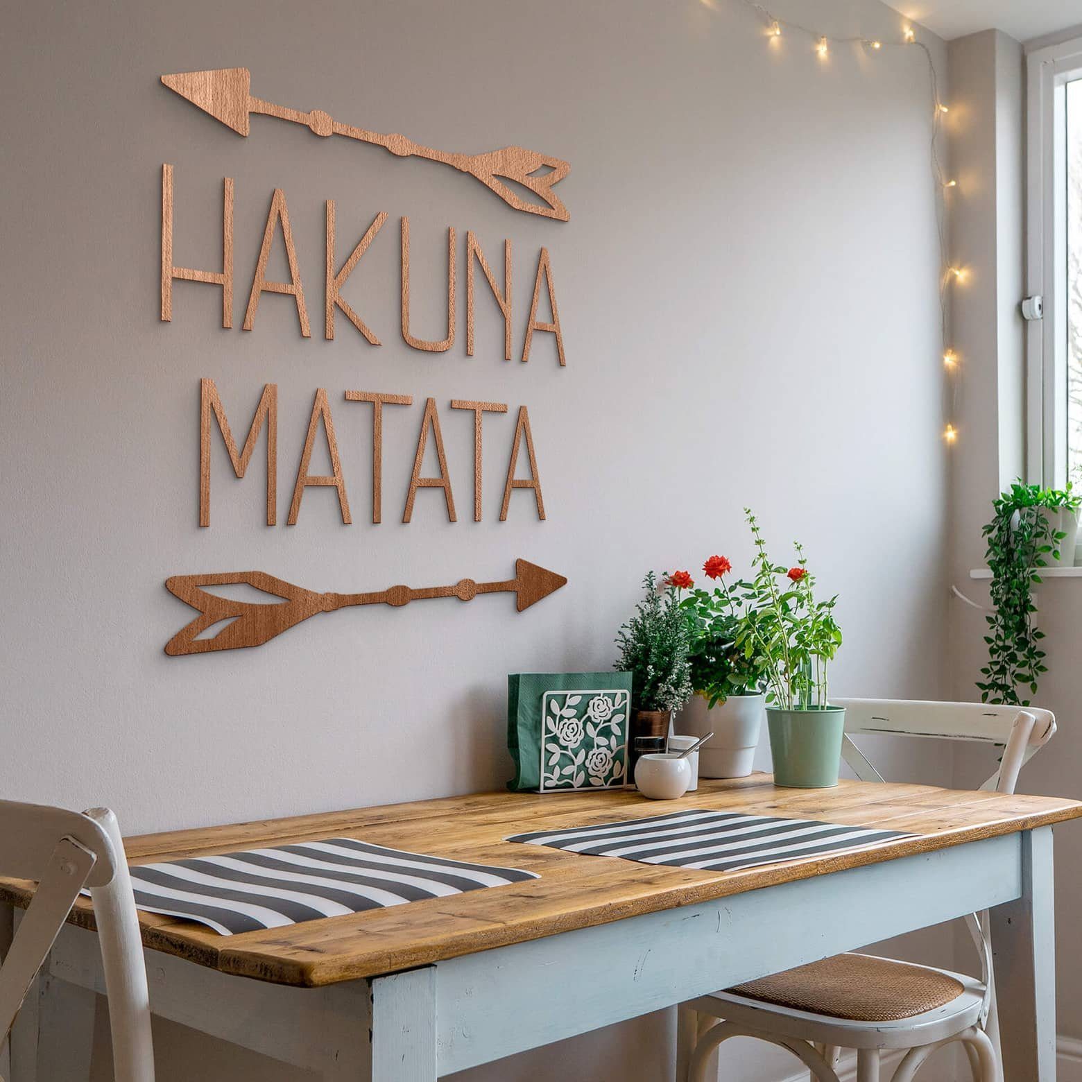 K&L Wall Art Holzbild Hakuna Matata günstig online kaufen