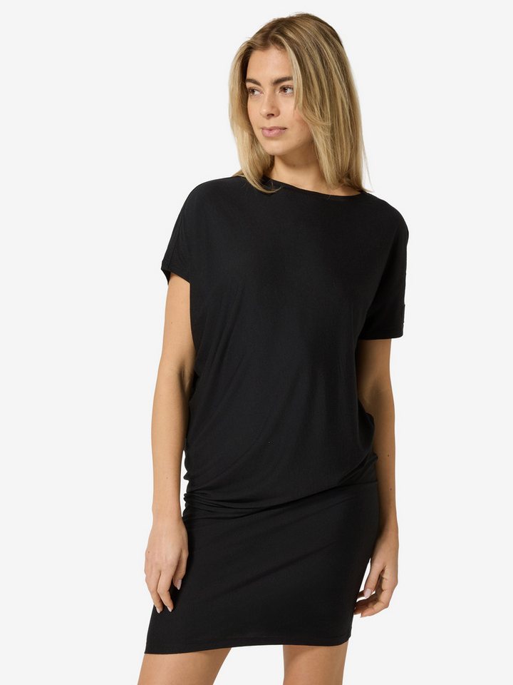 SUPER.NATURAL Sommerkleid für Damen, nachhaltig, Merino lockeres Oberteil, taillierter Rock