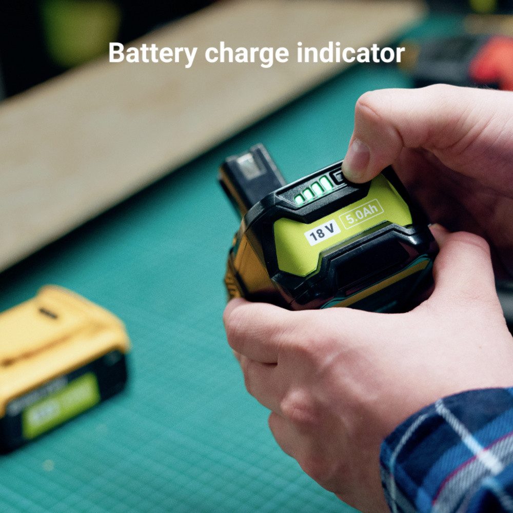 Green Cell Green Cell GC-PTRY18V5 RB18L50 Werkzeug-Akku 18 V 5.0 Ah Li-Ion Akku