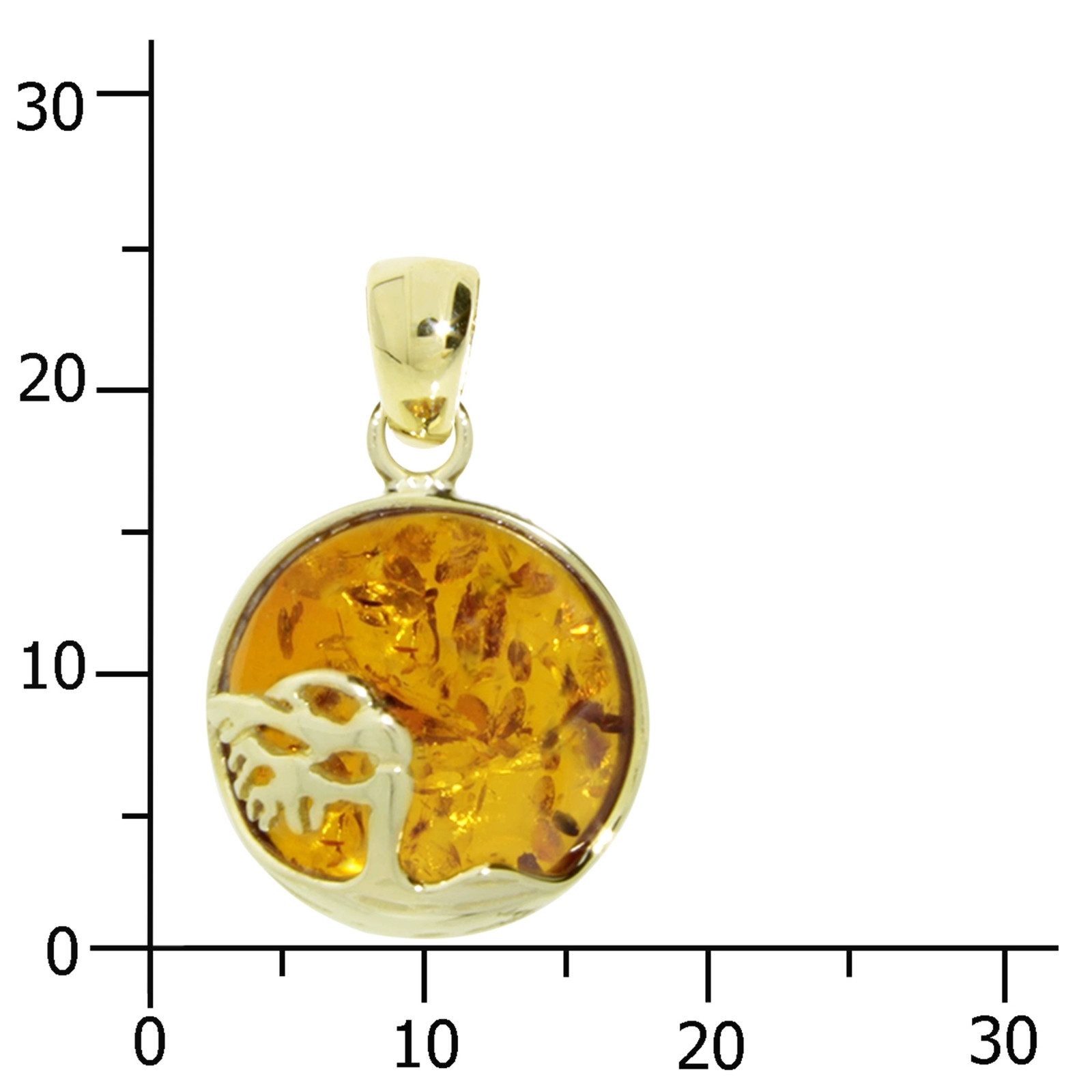 OSTSEE-SCHMUCK Kettenanhänger Ostsee-Schmuck Anhänger Windflüchter 16 mm (1 günstig online kaufen