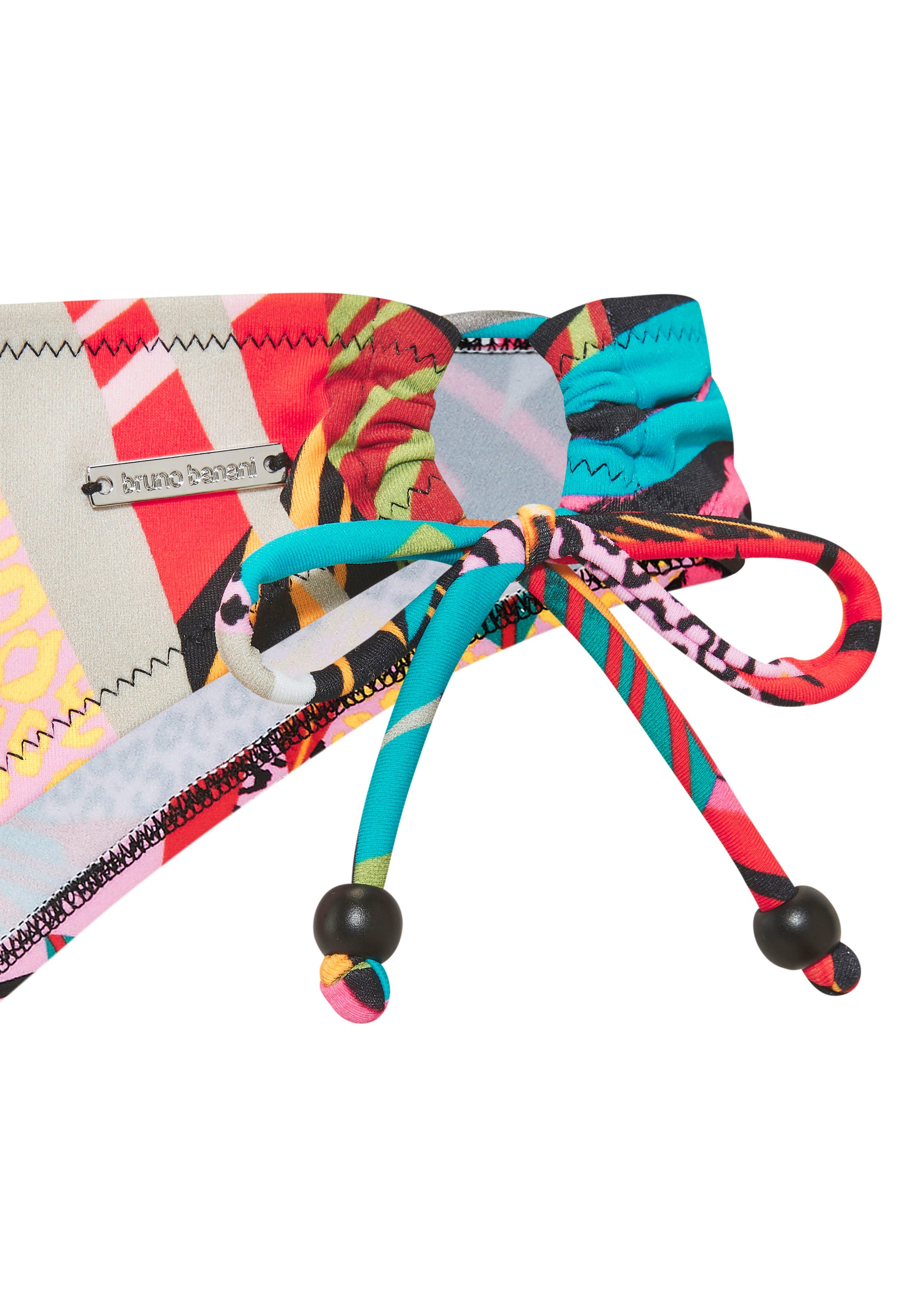 Bruno Banani Triangel-Bikini Onyx mit Perlen-Accessoires