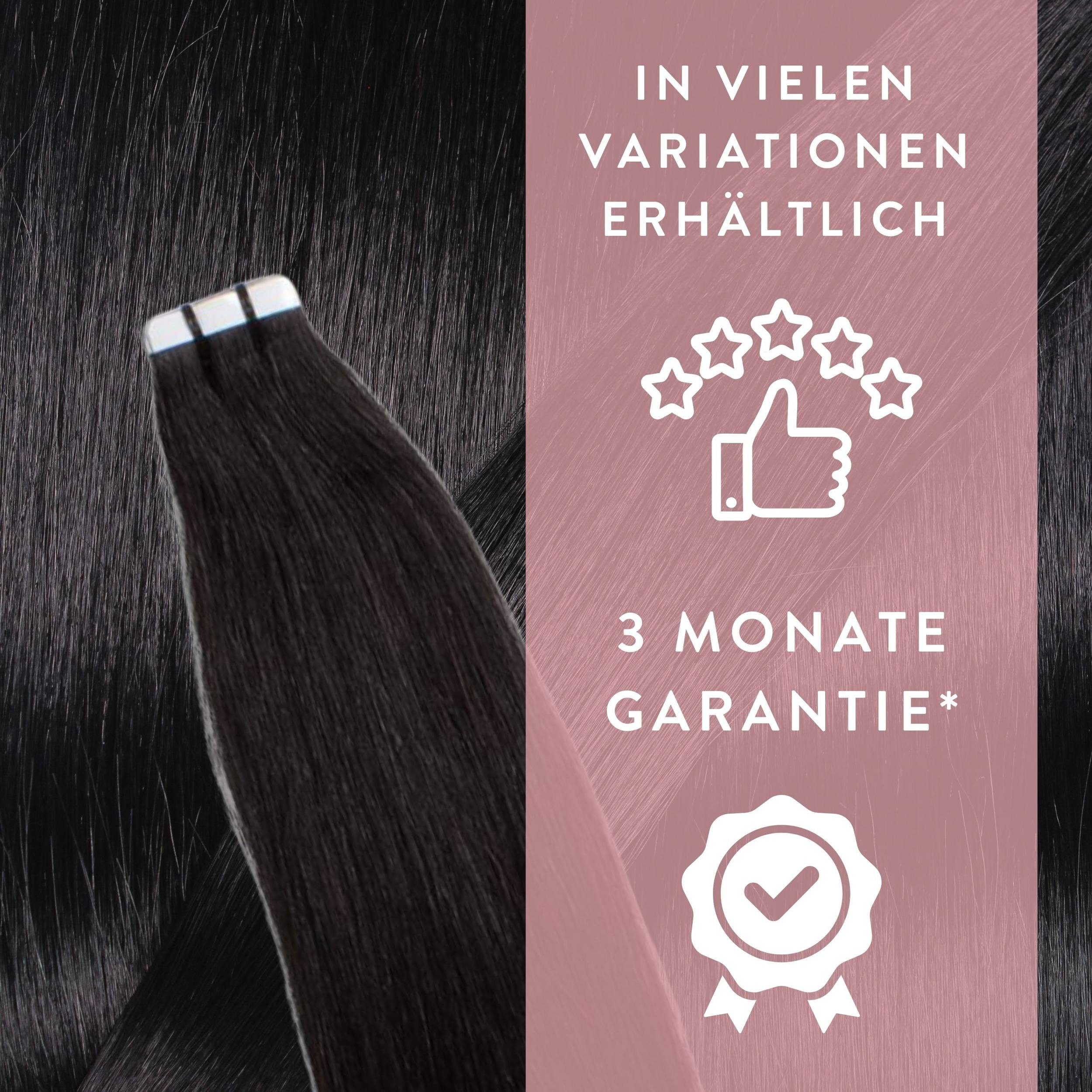 hair2heart Echthaar-Extension Invisible Tape Extensions - Premium #2/0 Schwarz 60cm – Bild 5 von 5
