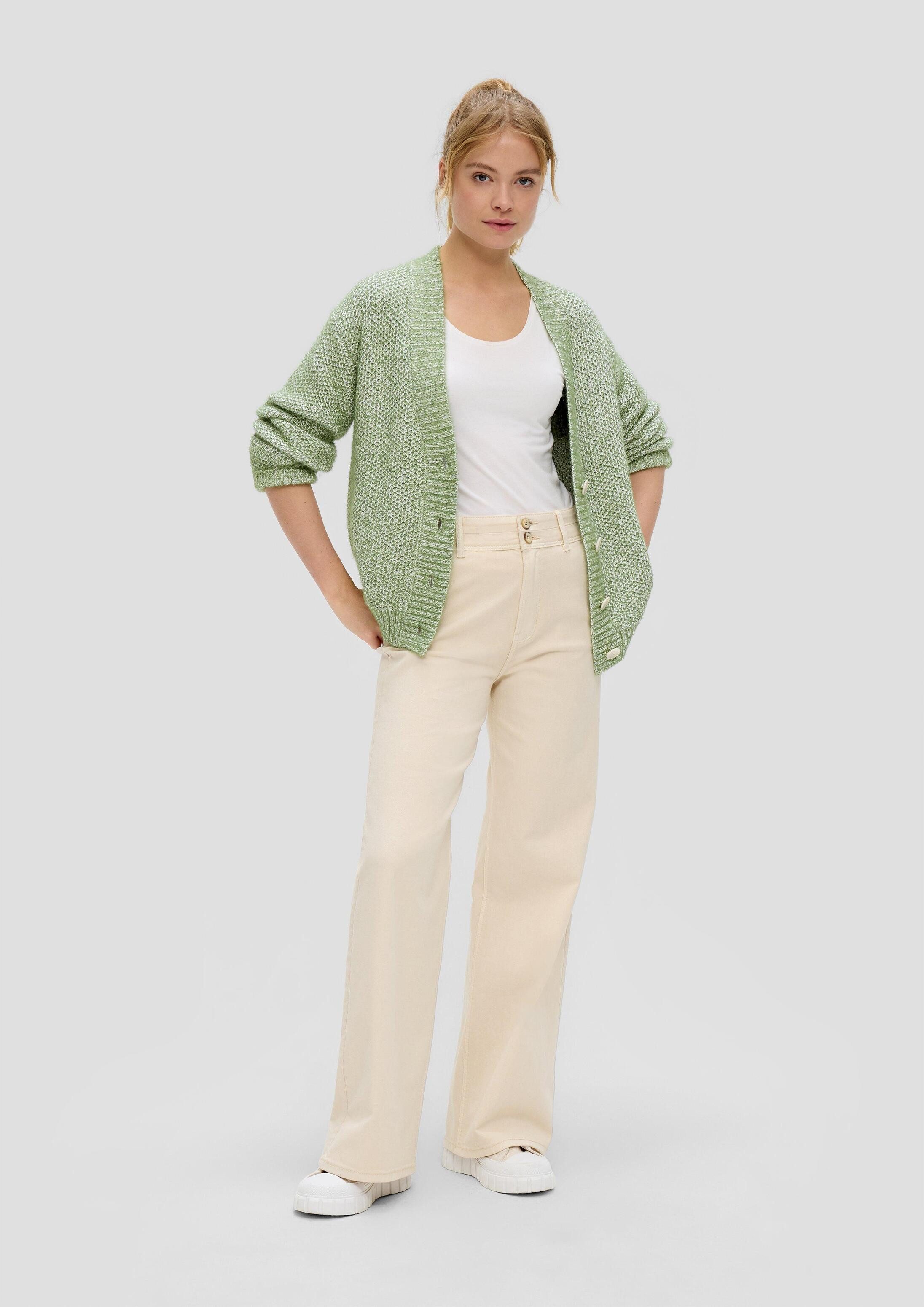s.Oliver Cardigan Strickjacke Strickjacke aus Baumwollmix