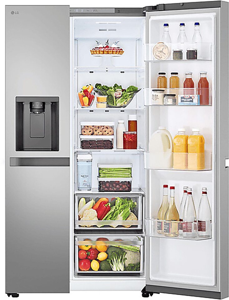 Valentinstagsgeschenk LG Side-by-Side GSLC41PYPE, 179 cm hoch, 91.3 cm breit, Wasserspender, miliAirFlow, Smart Diagnosis
