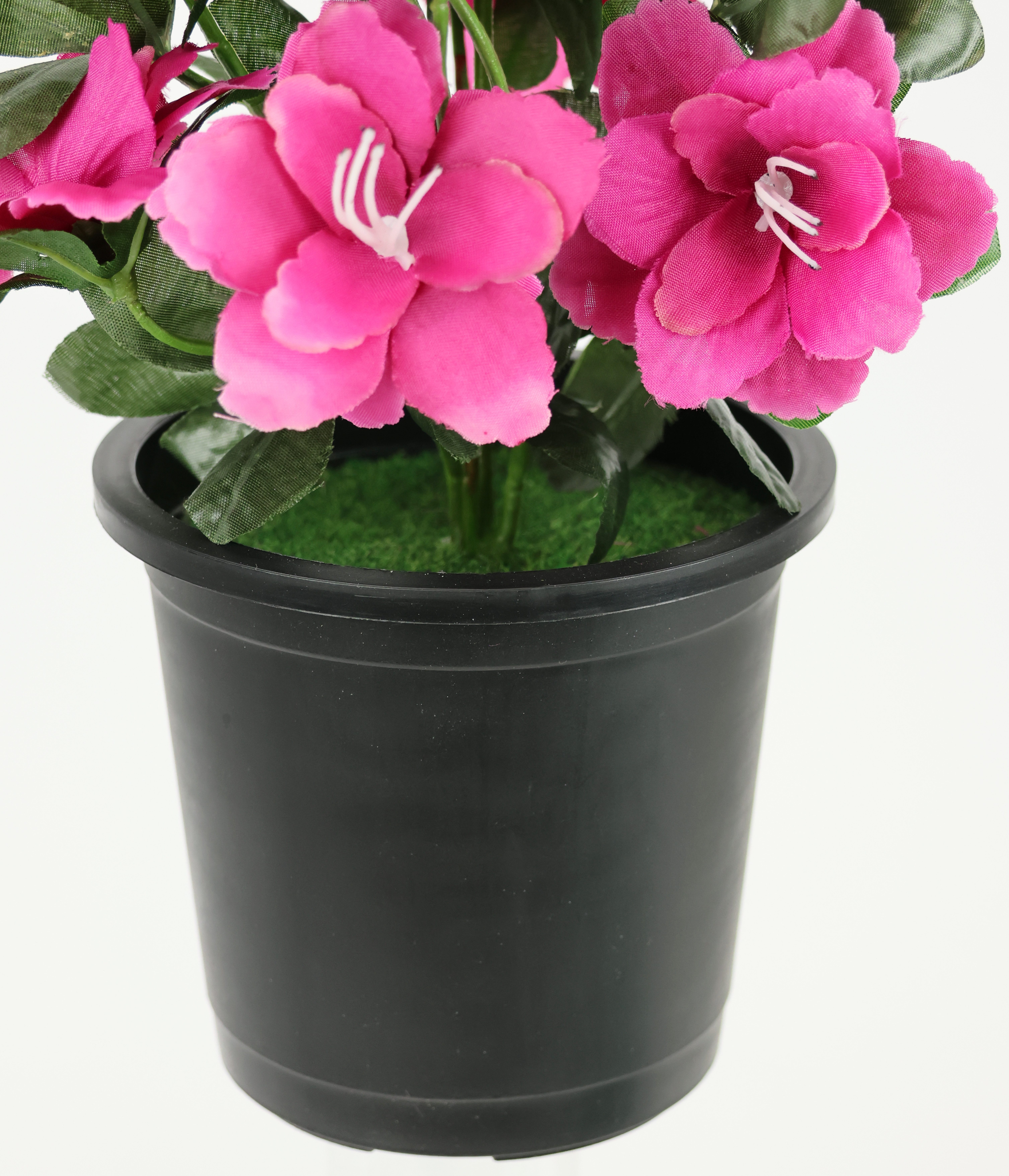 Kunstblume Kunstblume Azaleen im Topf, I.GE.A., Höhe 29 cm, Blume Kunstpflanze Blumendeko Tischdeko Zimmerpflanze – Bild 3 von 3