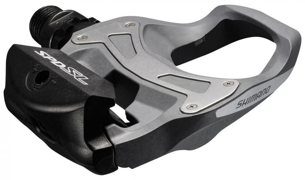 Shimano Klickpedale SHIMANO Pedal PD-R550 SPD-SL Pedal - Graues SPD-SL Rennradpedal für Kl