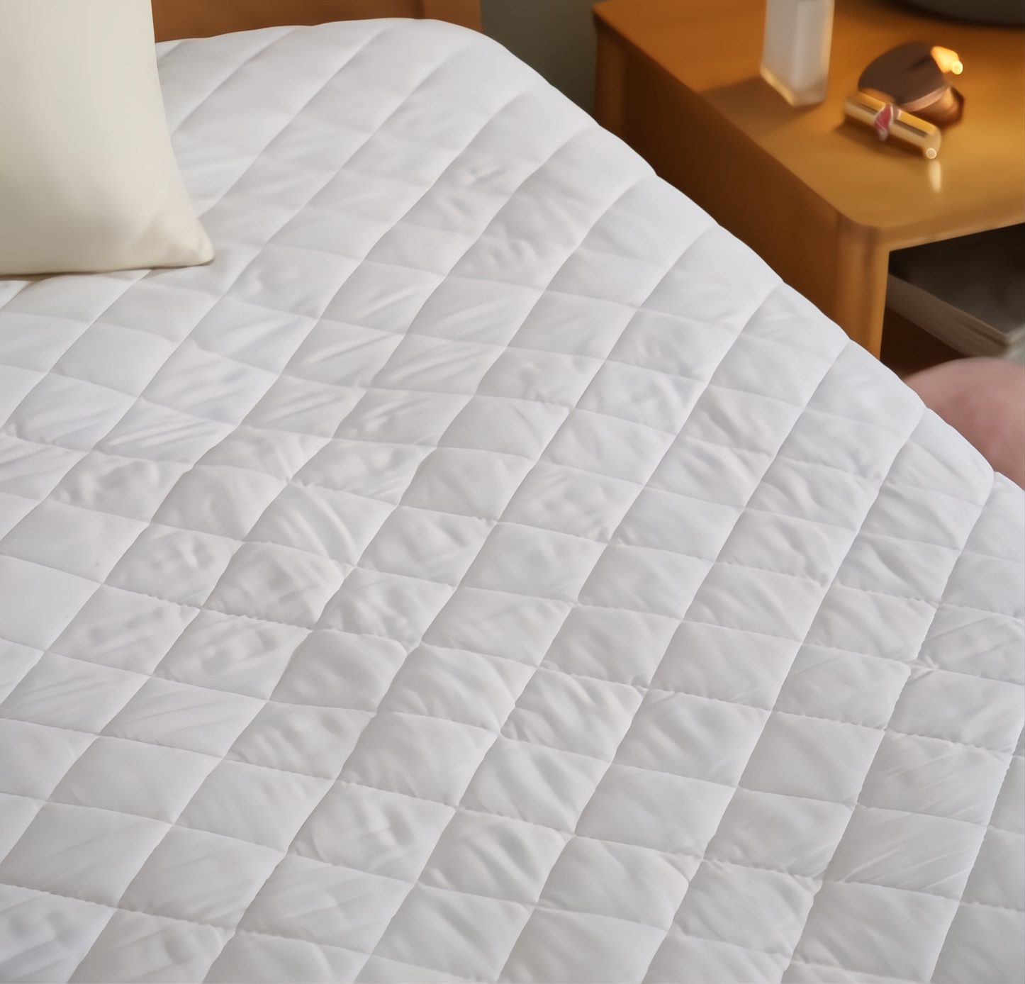 Matratzenschoner aus Baumwolle, 160 x 200 cm, – Hochwertiger Schutz & Komfo günstig online kaufen