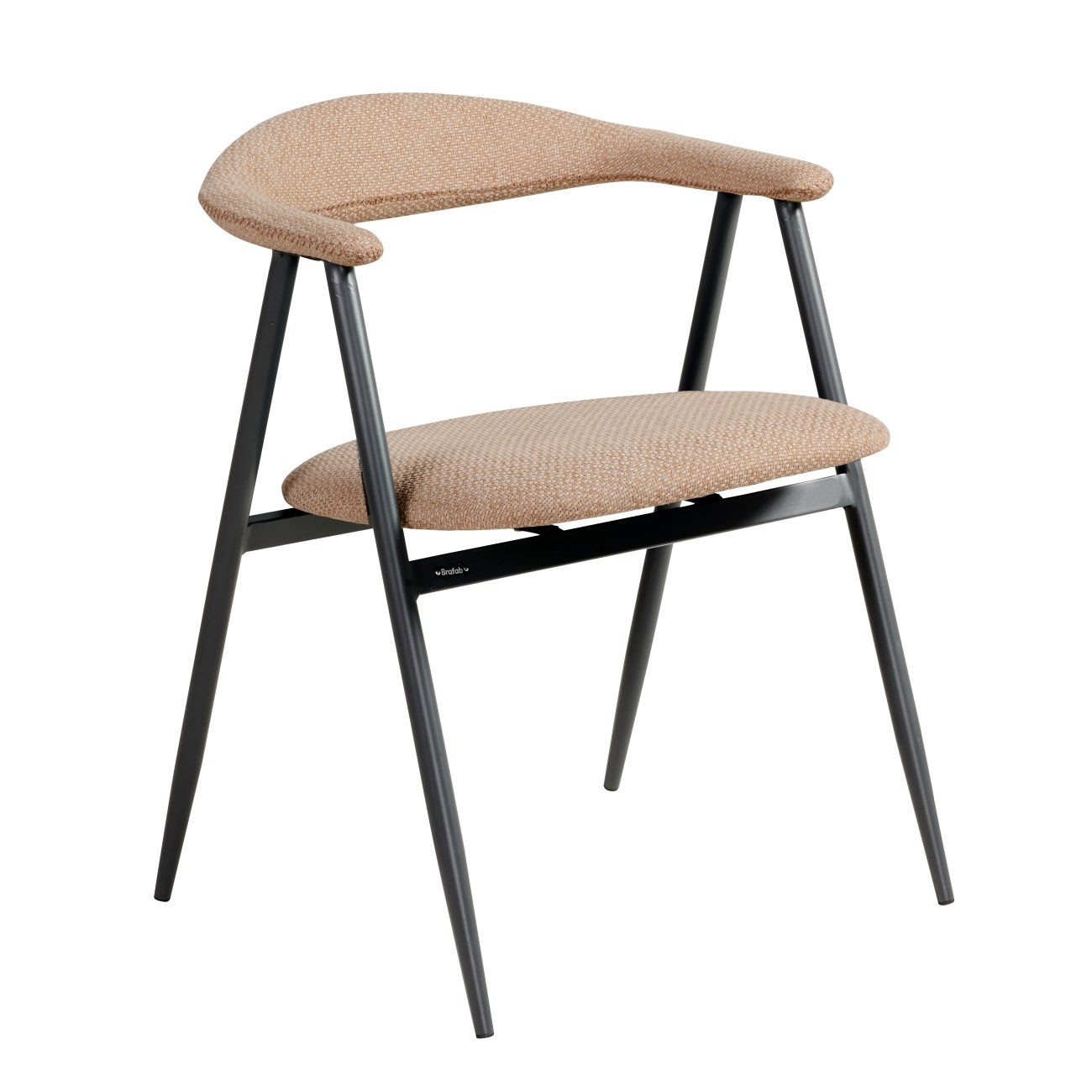 Brafab Gartenstuhl Boi mit Armlehne, Anthrazit / Beige