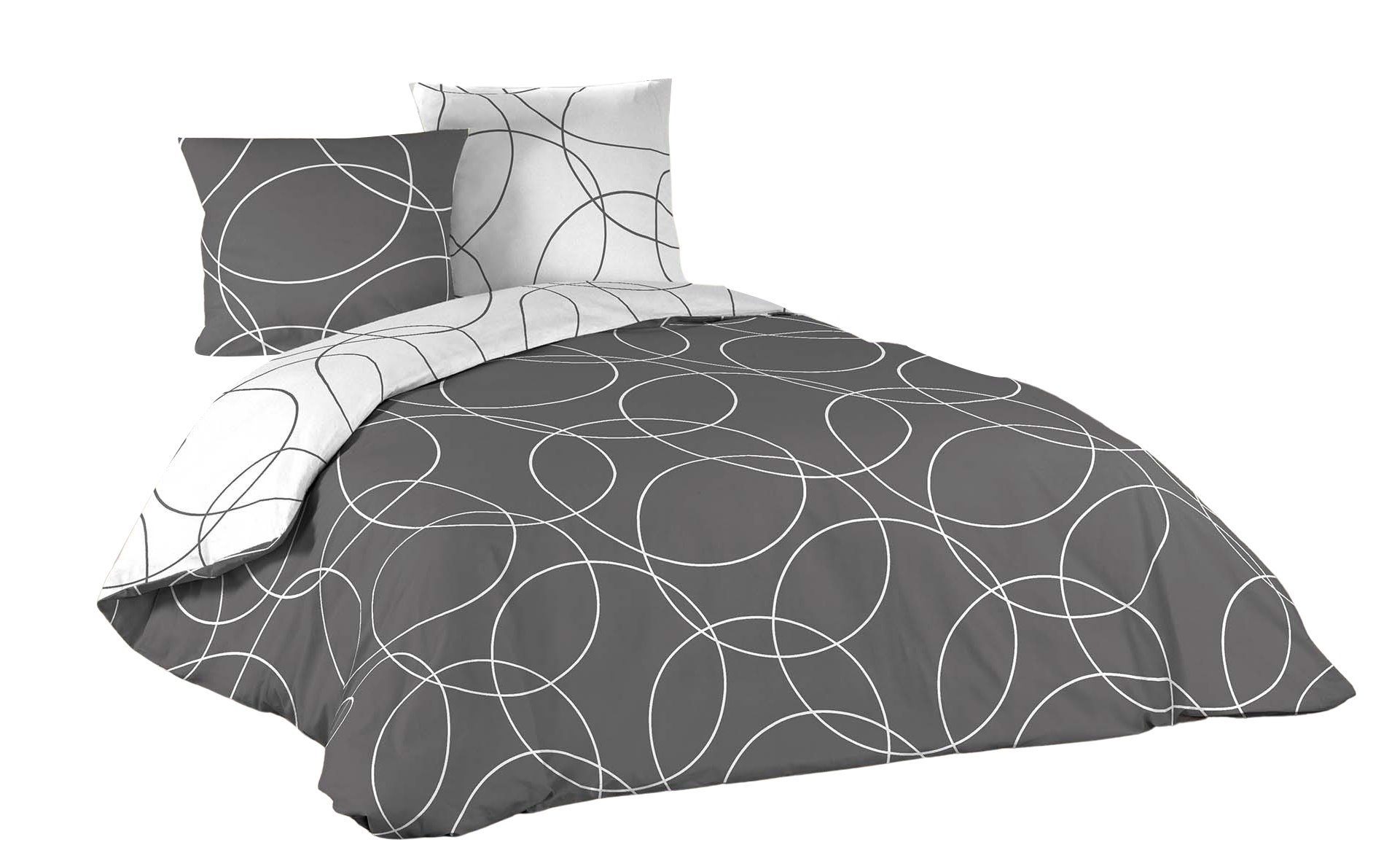 dynamic24 Bettwäsche, Mikrofaser, 3 teilig, 240x220cm, günstig online kaufen