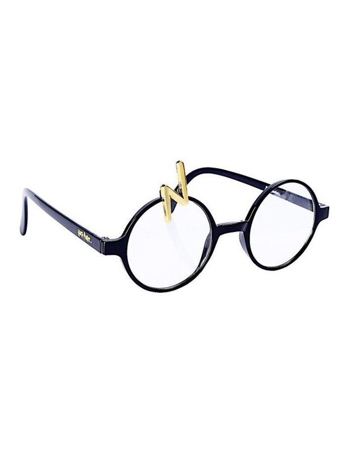Sun Staches Zauberer-Kostüm Harry Potter Brille mit Blitz, Brille mit Blitznarbe für kleine Potter-Fans
