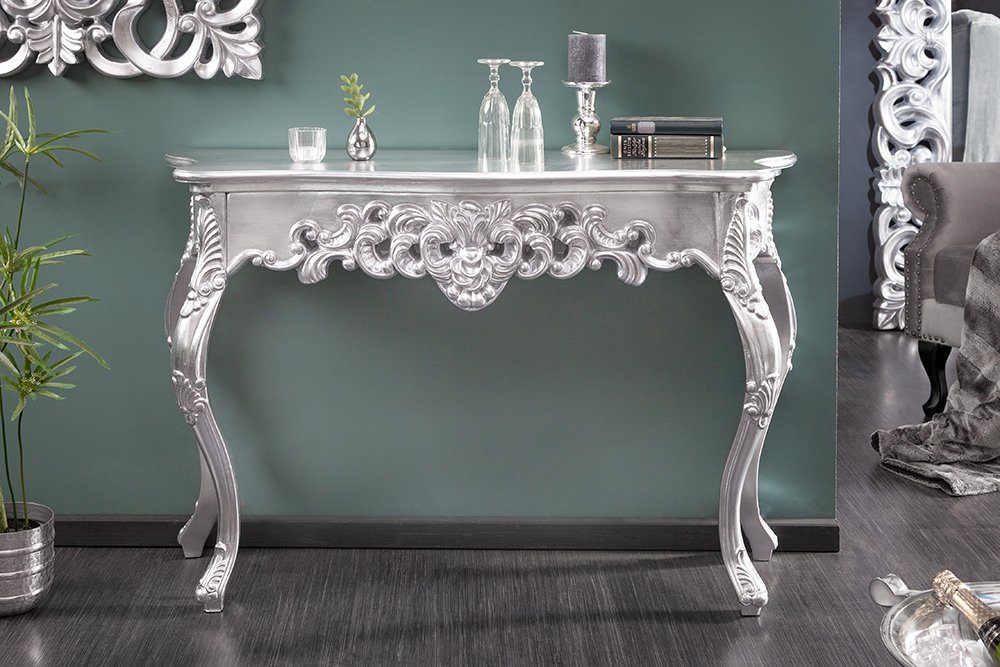 riess-ambiente Konsolentisch VENICE 110cm silber, Wohnzimmer · Holz · Anric günstig online kaufen