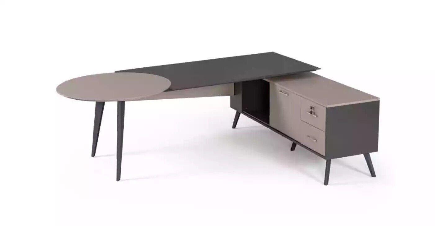 Arbeitszimmer, Luxus Eckschreibtisch Modern Eckschreibtisch Designer Büromöbel Tisch JVmoebel Europe Made In