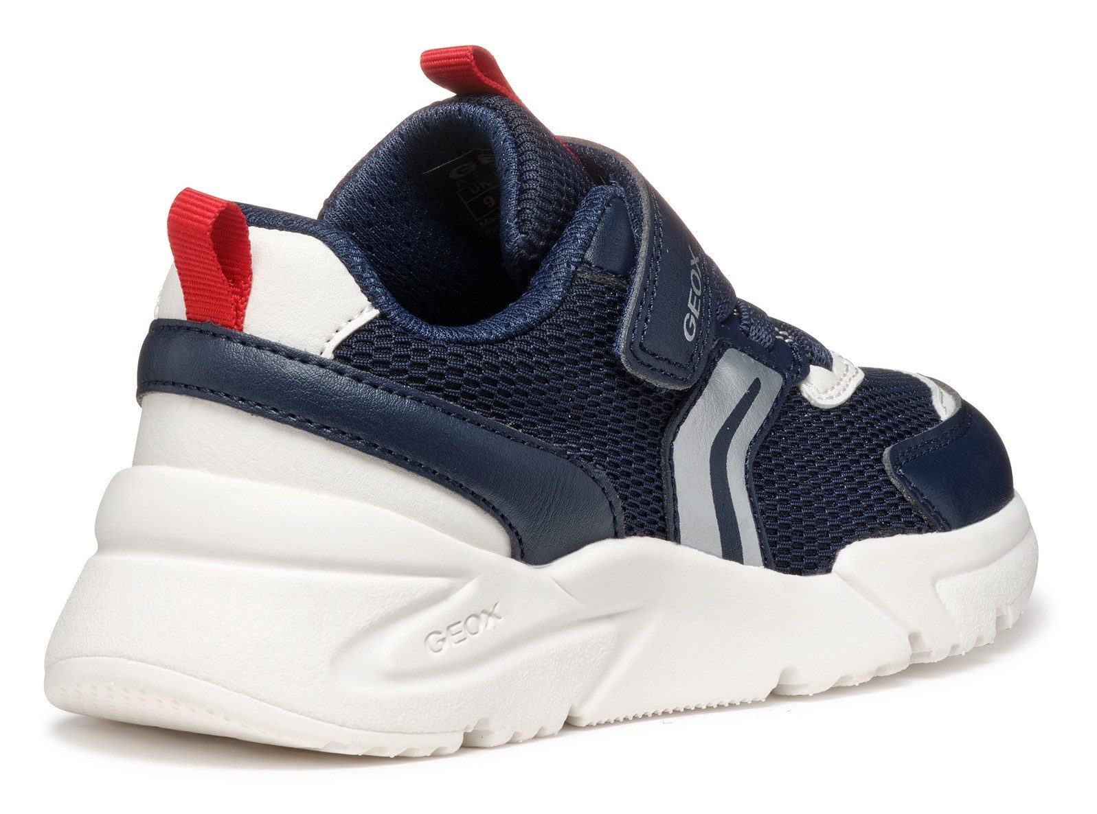 Geox J LOFTUS BOY Sneaker, Freizeitschuh, Kindergartenschuh mit Geox Spezial Membrane