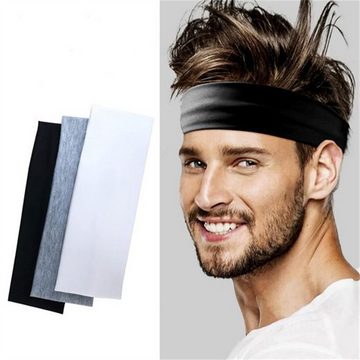 Schatztasche Haarband 6 solide Farbe Sport Yoga Haarbänder Sweatproof elastische Haarbänder, 6-tlg., weich, sehr angenehm zu tragen