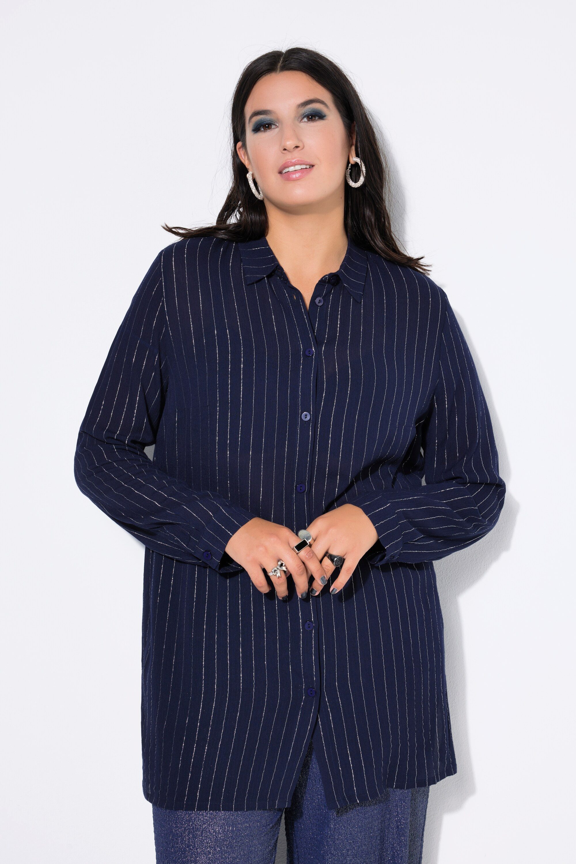Studio Untold Hemdbluse Hemdbluse Boxy Shape günstig online kaufen