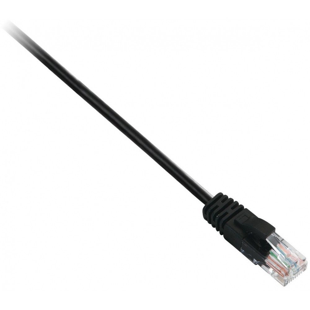 V7 v7 cat.6 utp patchkabel 1m schwarz LAN-Kabel, RJ45, RJ45 - Cat6 Netzwerkkabel UTP, 1m, Schwarz, Maximale LAN-Geschwindigkeit